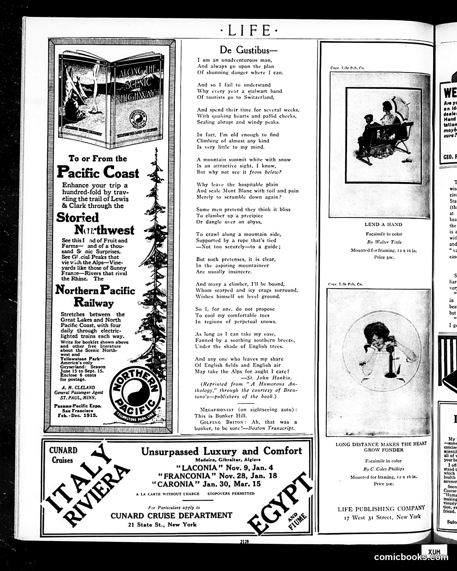 Life — November 7, 1912 — page 8: Life, 1912-11-07