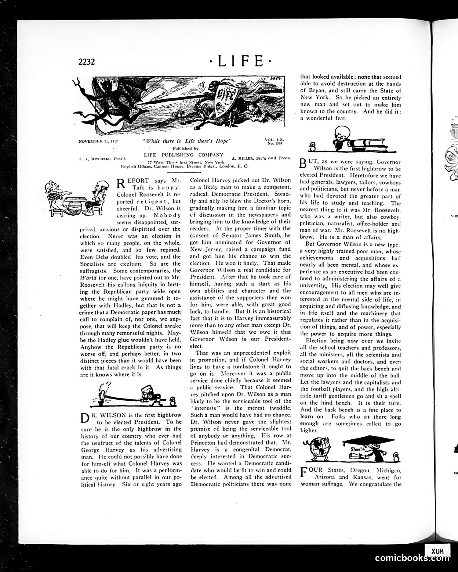 Life — November 21, 1912 — page 8: Life, 1912-11-21