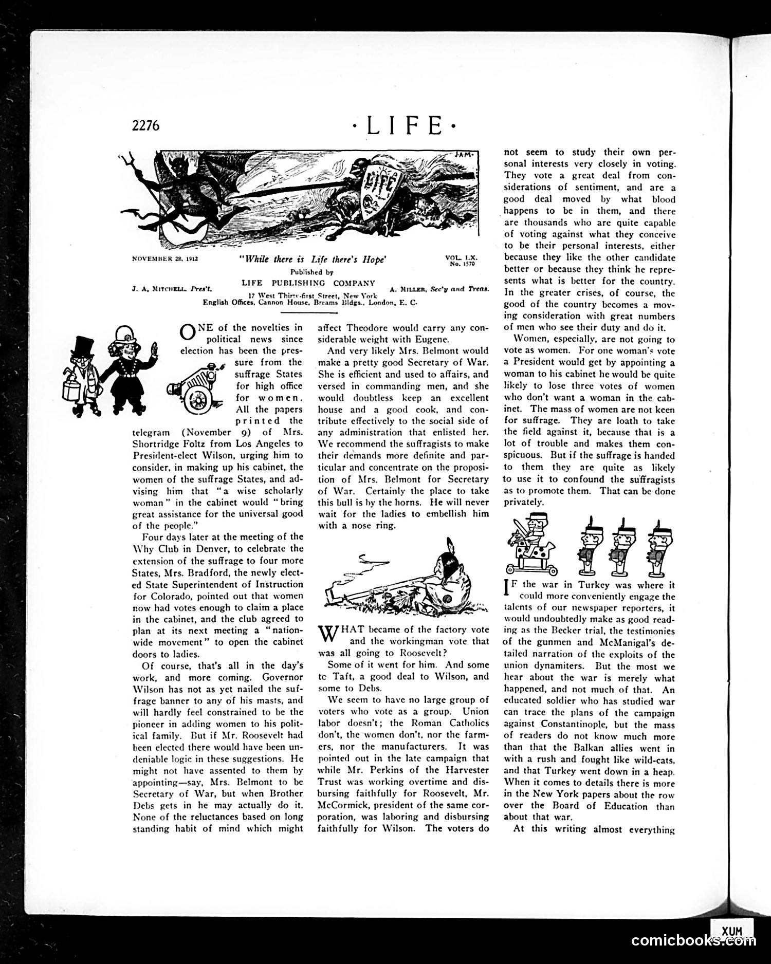 Life — November 28, 1912 — page 8: Life, 1912-11-28