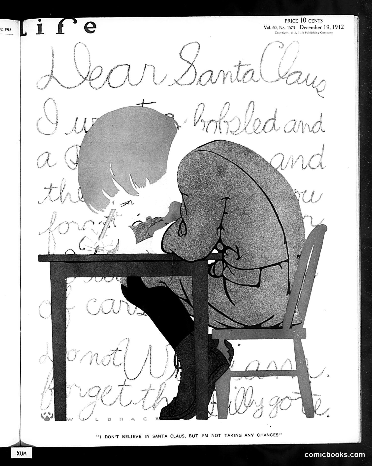 Life — December 19, 1912 — page 1: Life, 1912-12-19