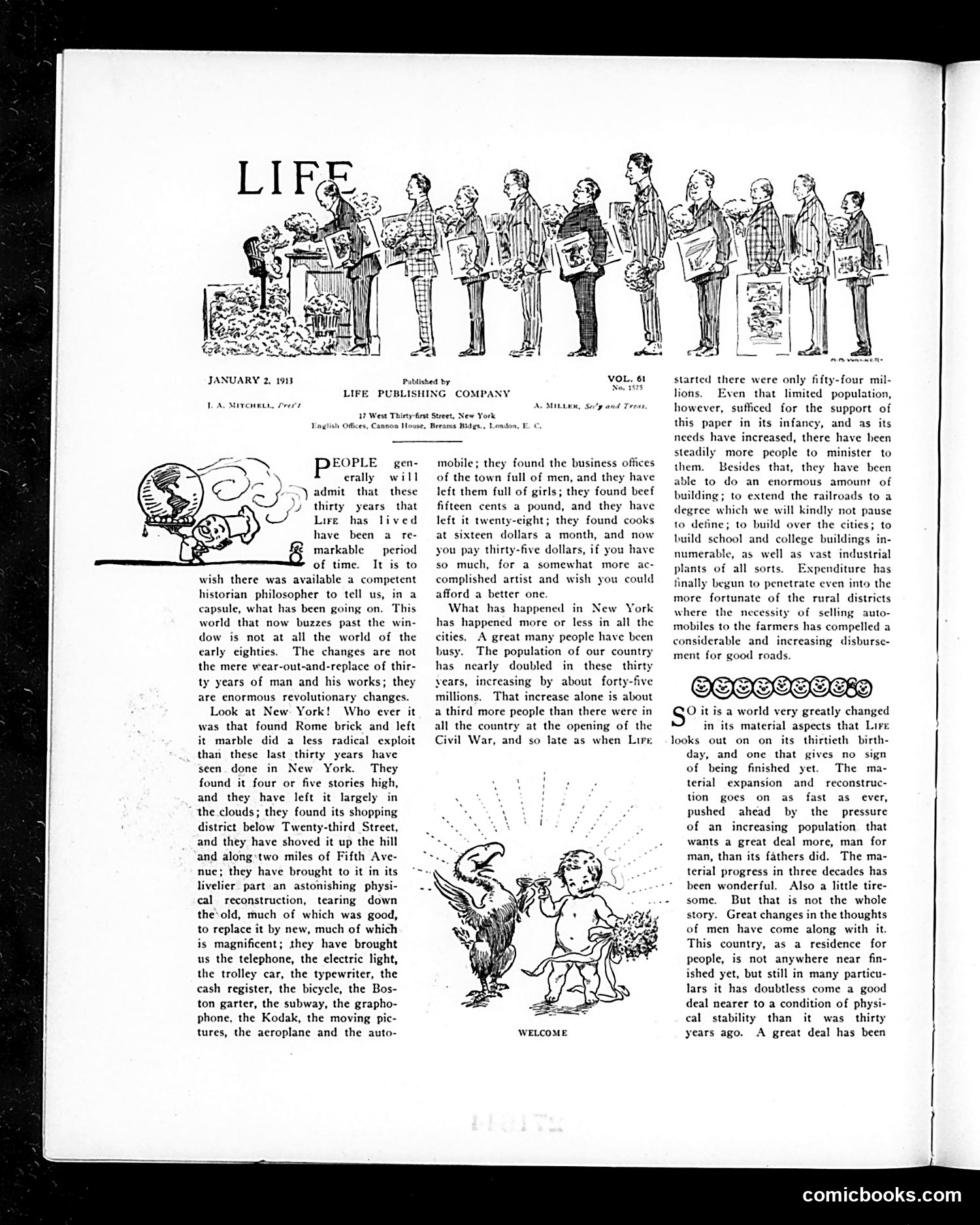 Life — January 2, 1913 — page 8: Life, 1913-01-02