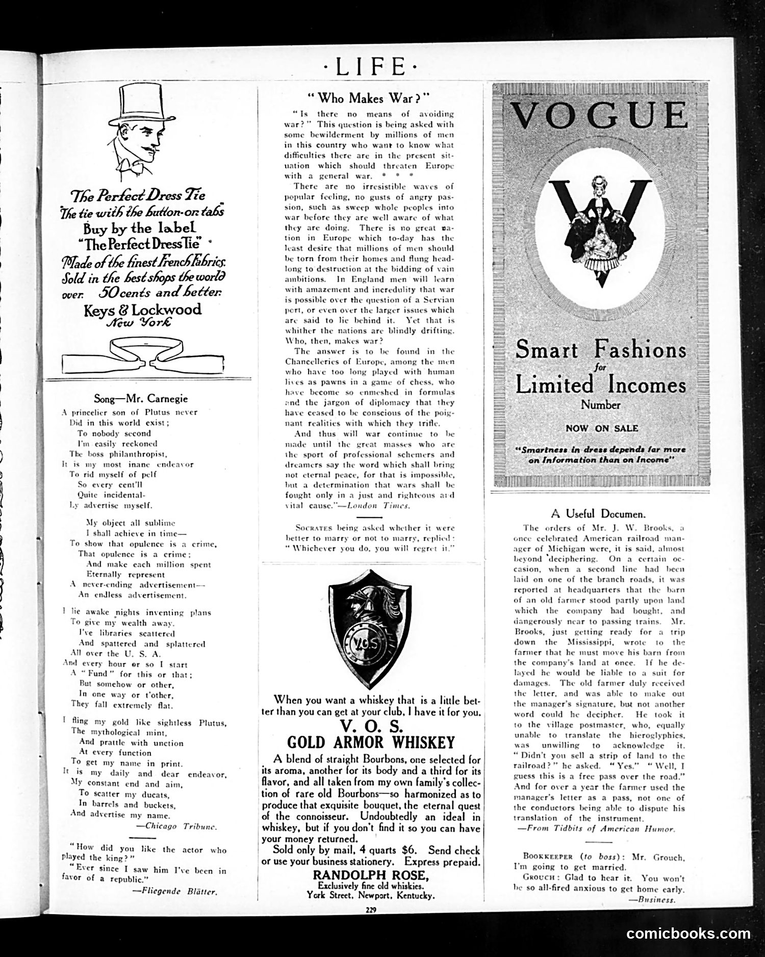 Life — January 30, 1913 — page 5: Life, 1913-01-30