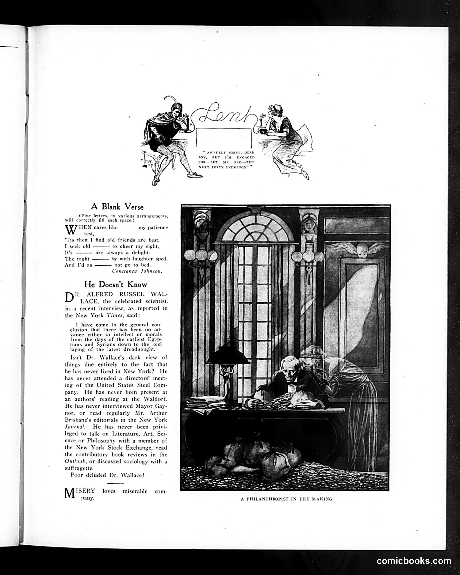 Life — February 6, 1913 — page 9: Life, 1913-02-06