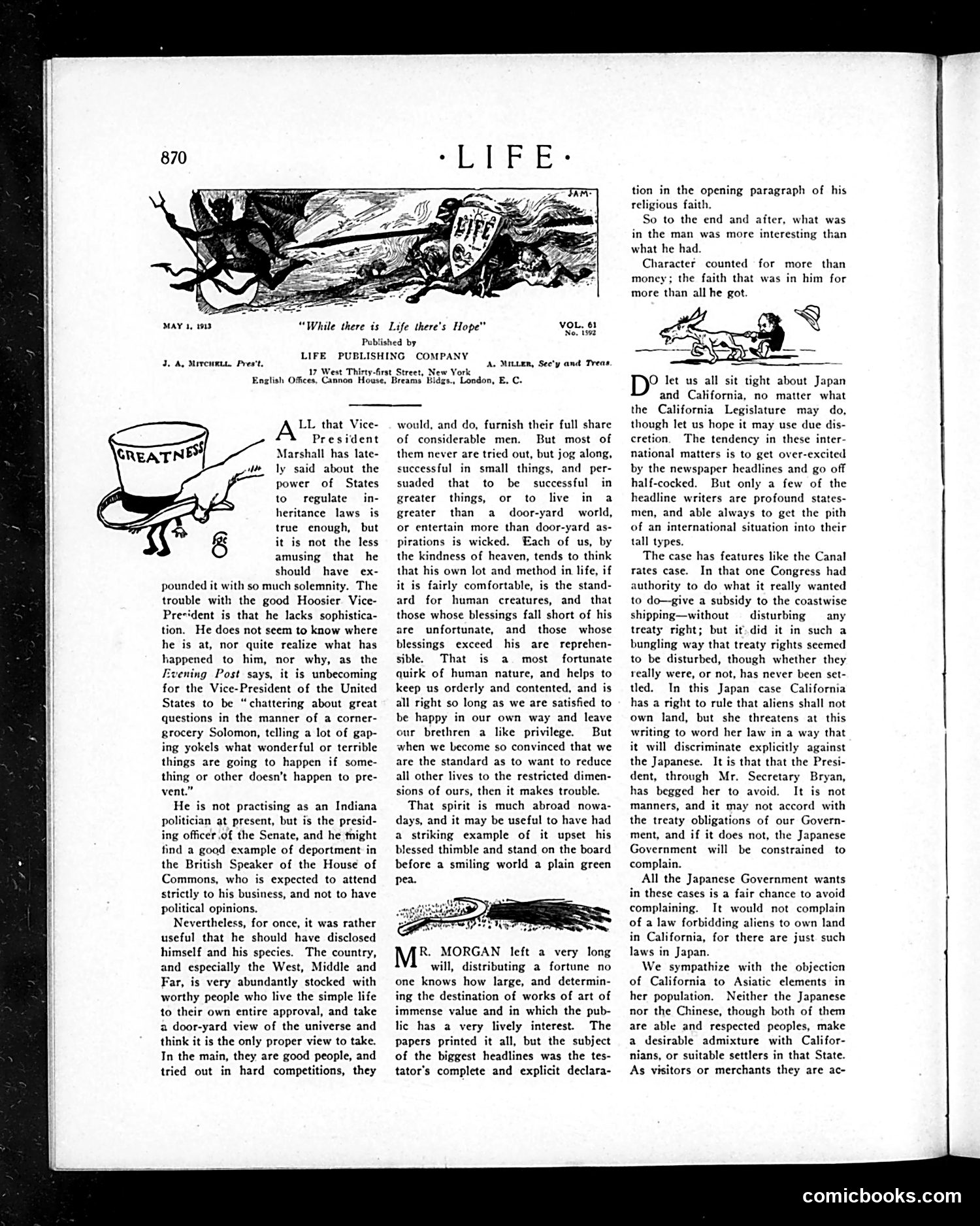 Life — May 1, 1913 — page 10: Life, 1913-05-01