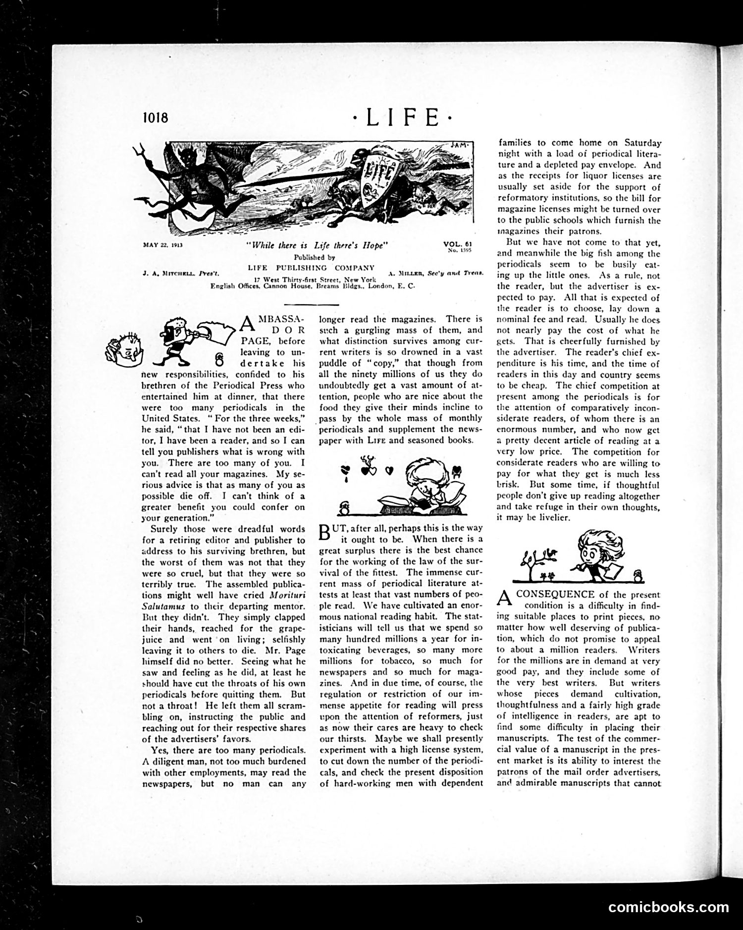 Life — May 22, 1913 — page 10: Life, 1913-05-22