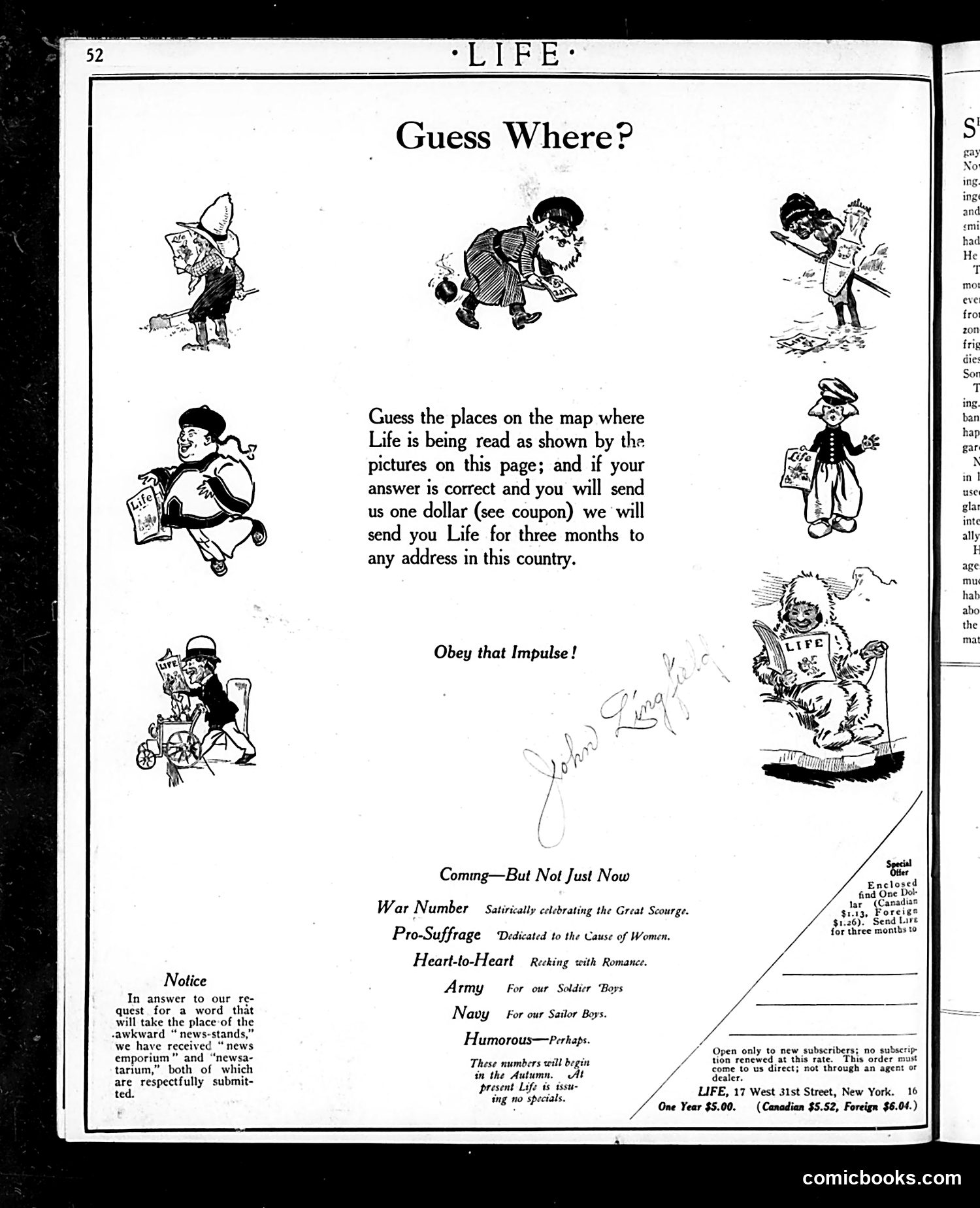 Life — July 10, 1913 — page 4: Life, 1913-07-10