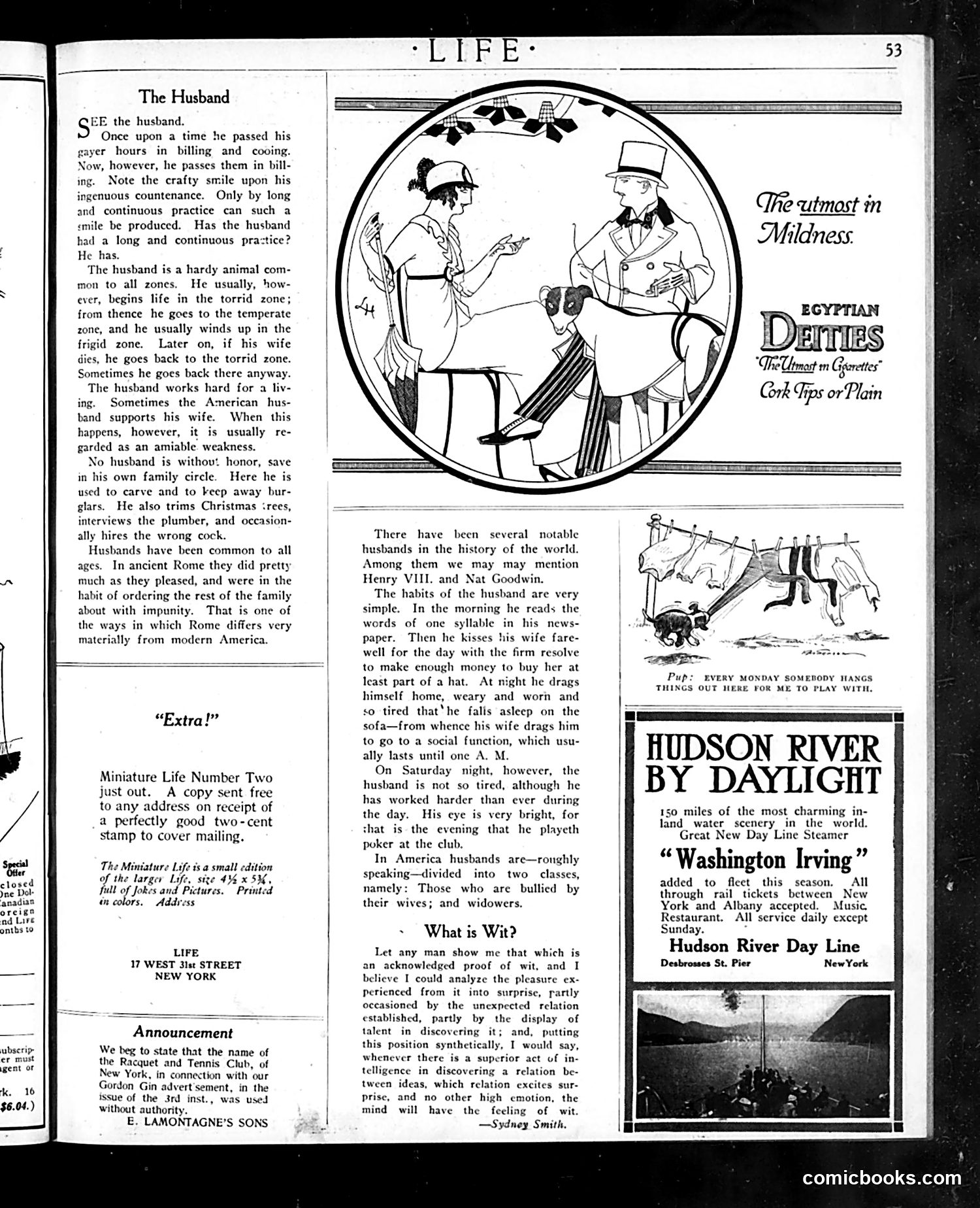 Life — July 10, 1913 — page 5: Life, 1913-07-10