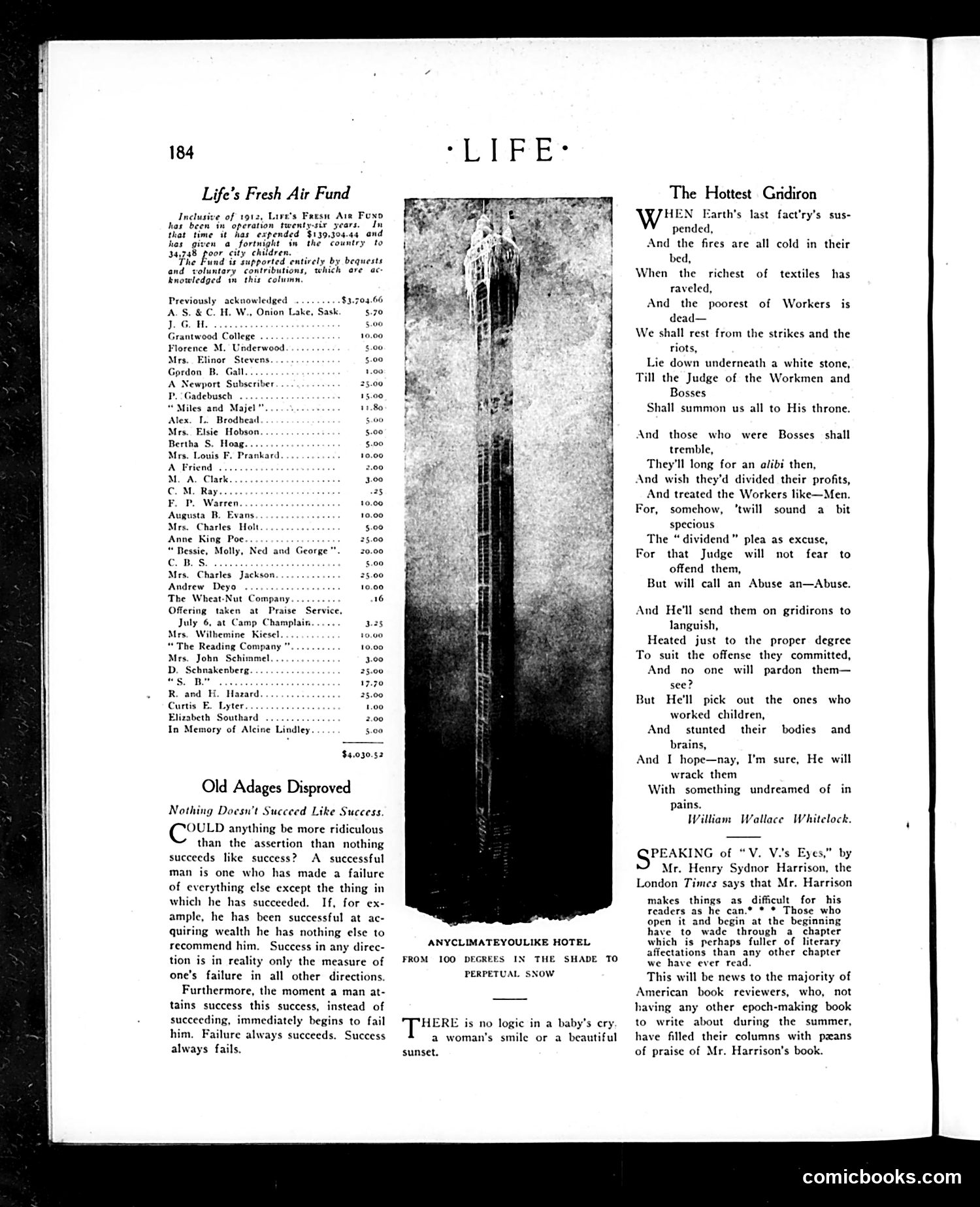 Life — July 31, 1913 — page 8: Life, 1913-07-31