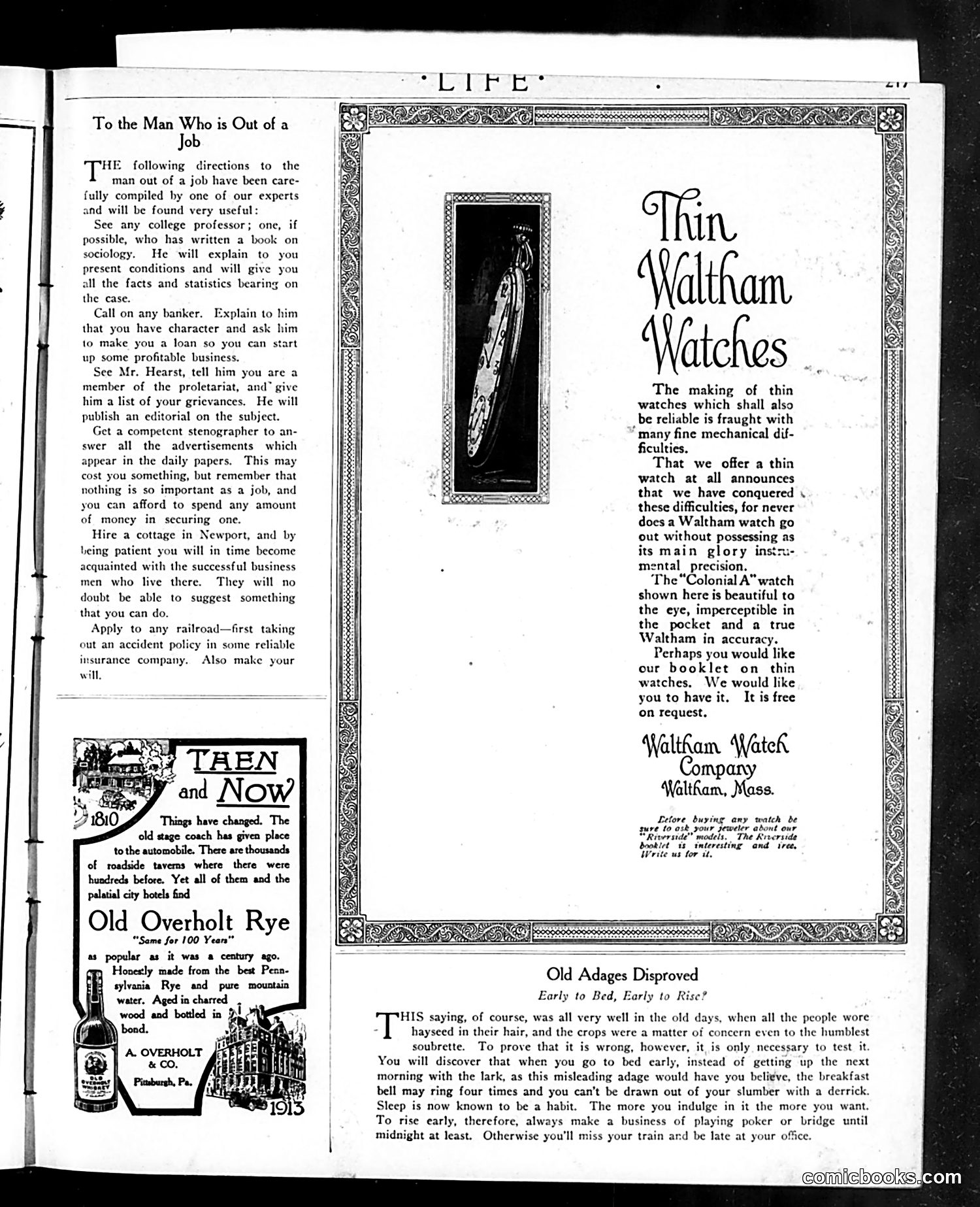 Life — August 7, 1913 — page 5: Life, 1913-08-07