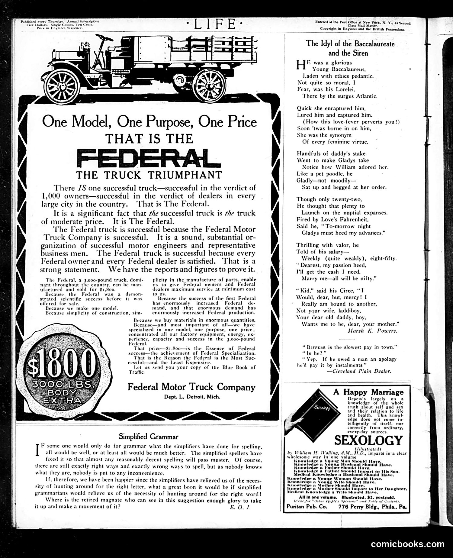 Life — August 14, 1913 — page 2: Life, 1913-08-14