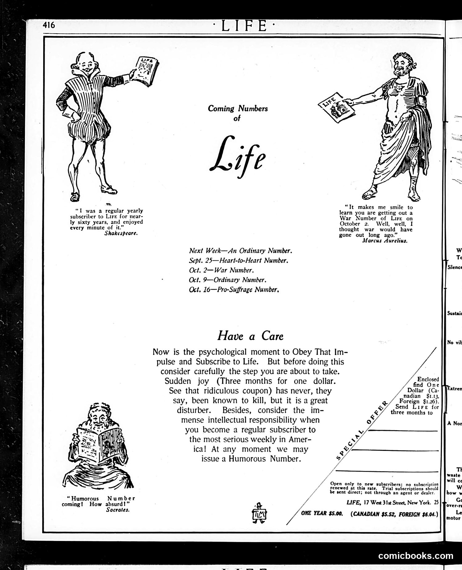 Life — September 11, 1913 — page 4: Life, 1913-09-11