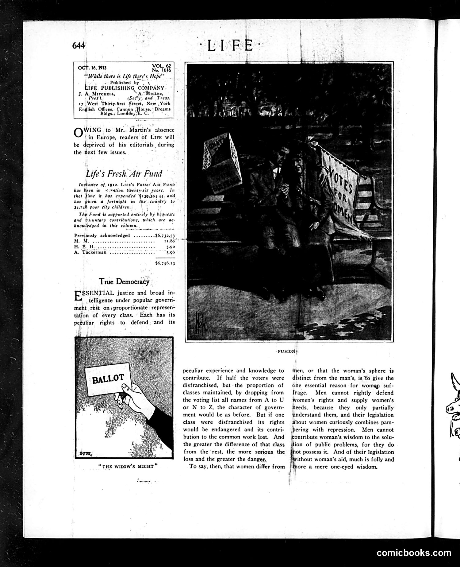 Life — October 16, 1913 — page 8: Life, 1913-10-16
