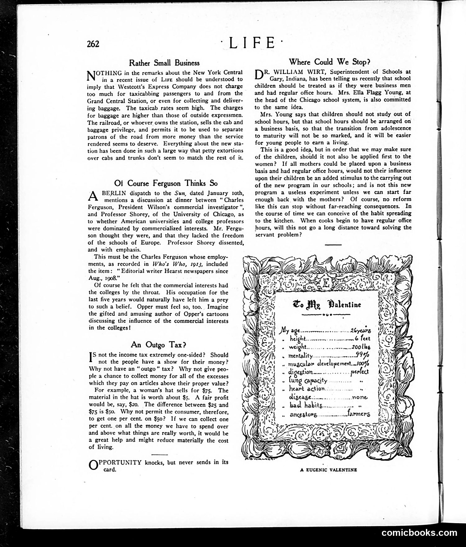Life — February 12, 1914 — page 10: Life, 1914-02-12