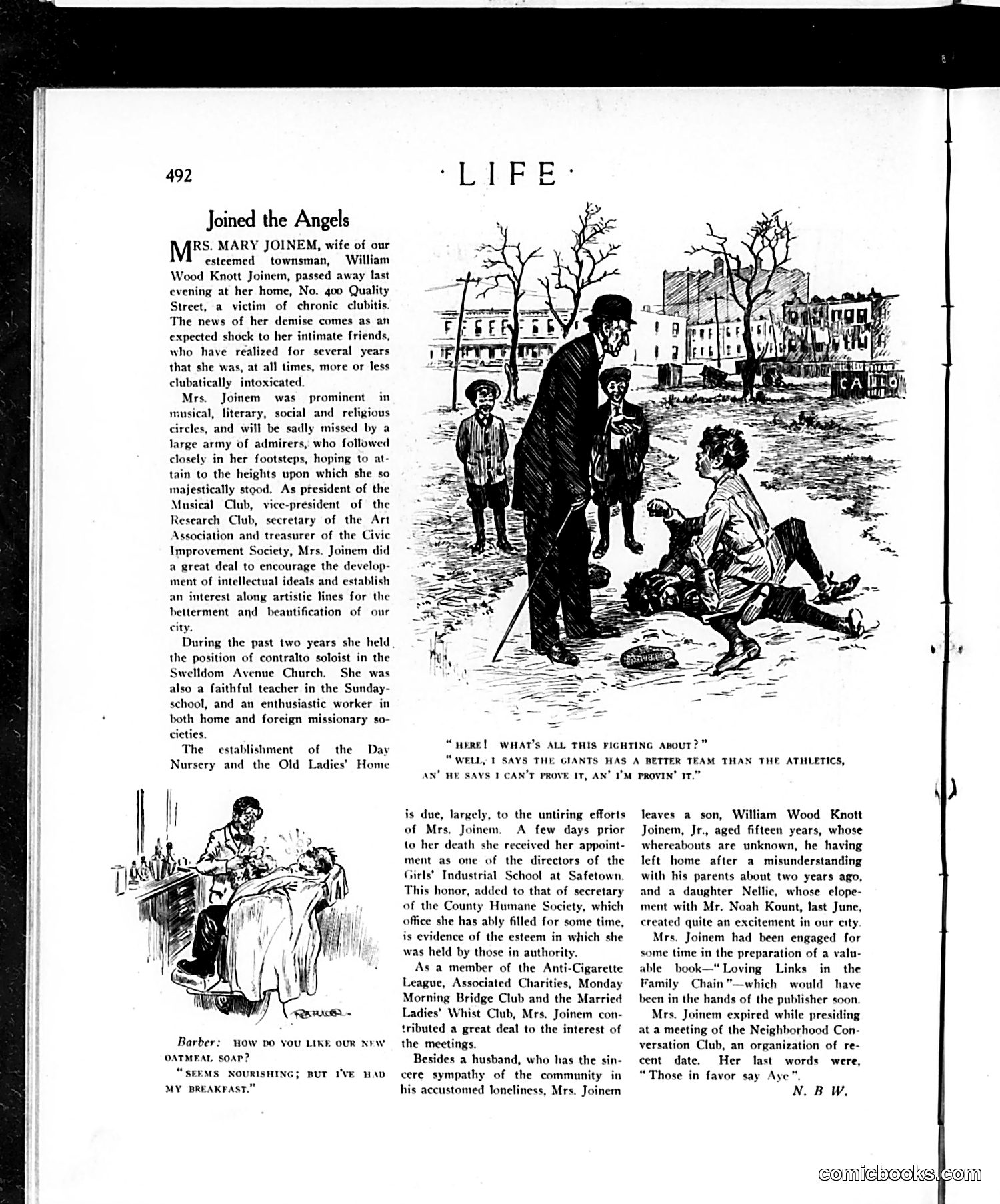 Life — March 19, 1914 — page 12: Life, 1914-03-19