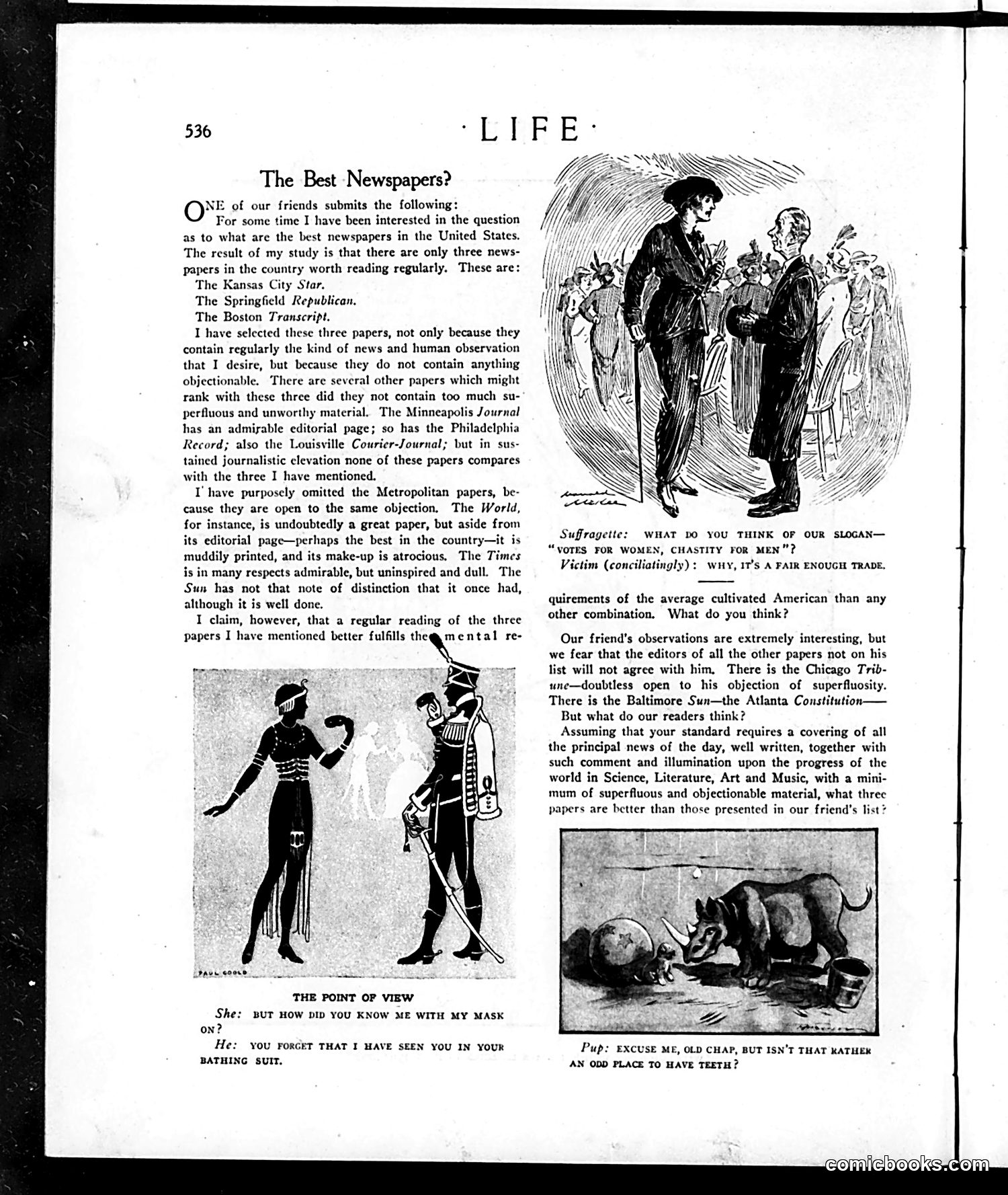 Life — March 26, 1914 — page 12: Life, 1914-03-26