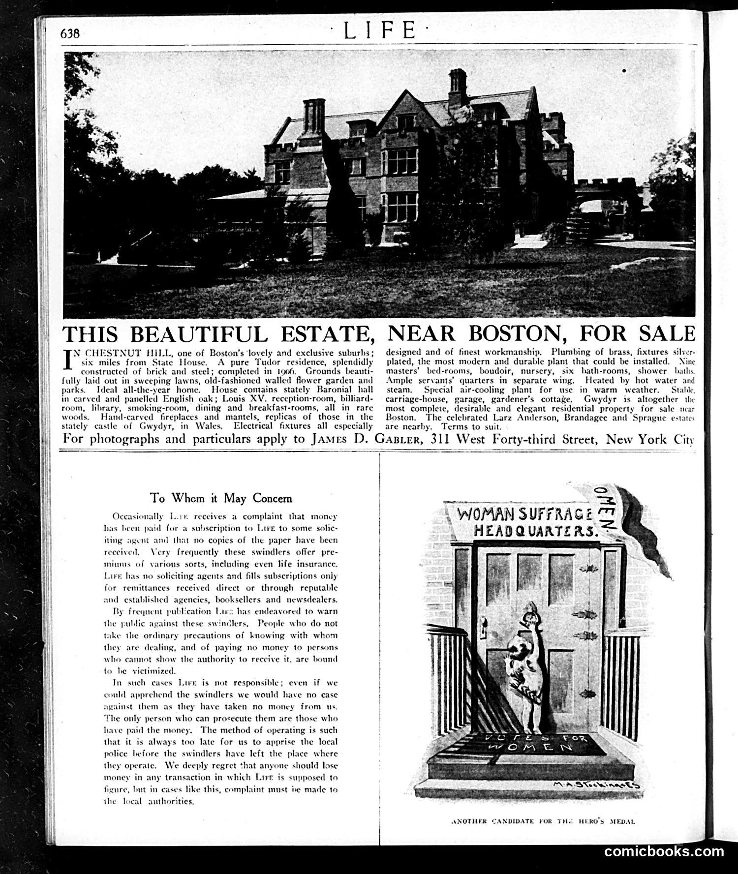 Life — April 9, 1914 — page 6: Life, 1914-04-09