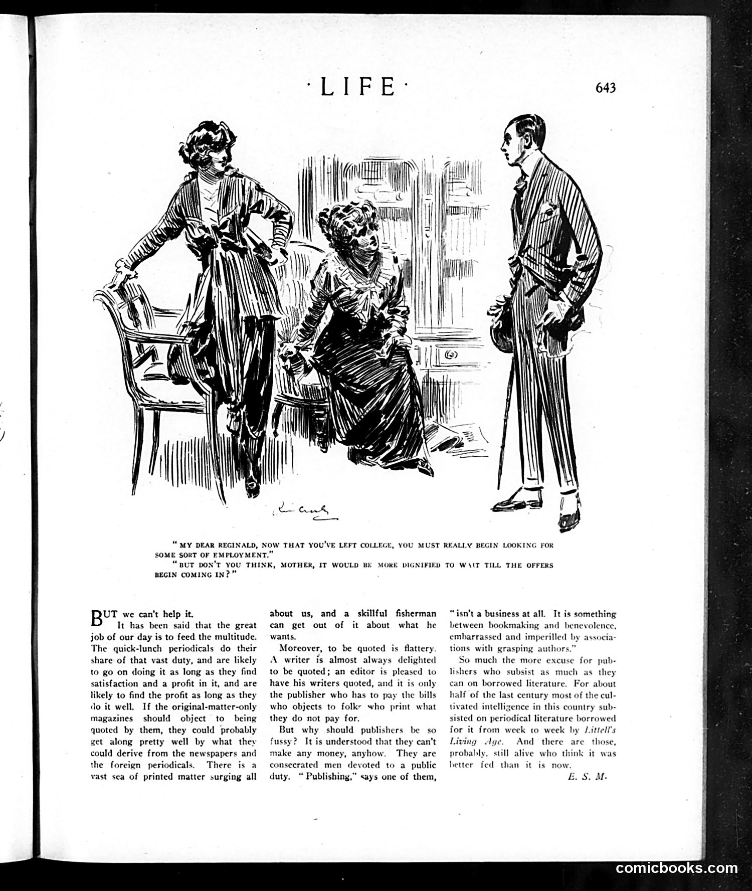 Life — April 9, 1914 — page 11: Life, 1914-04-09