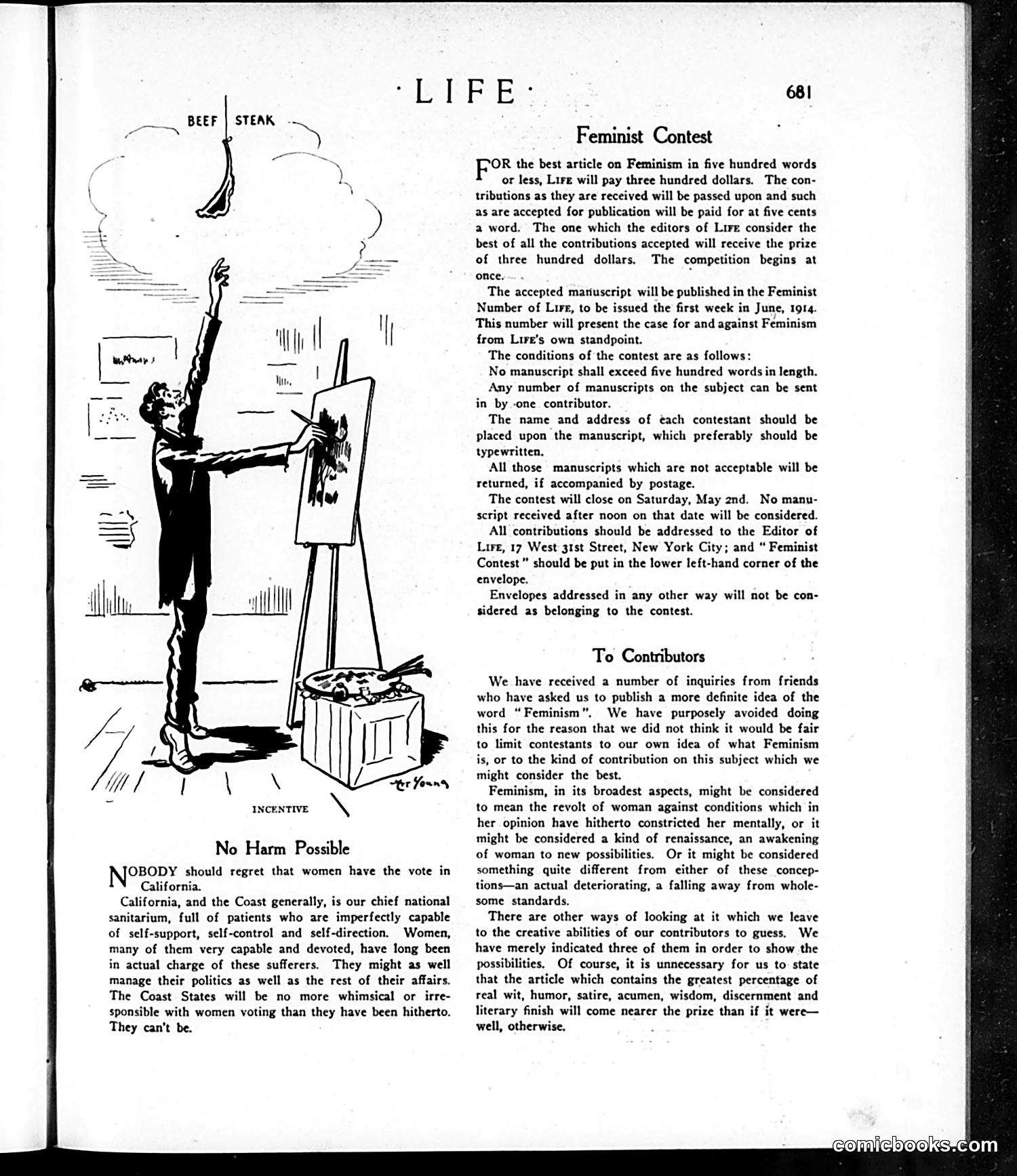Life — April 16, 1914 — page 9: Life, 1914-04-16