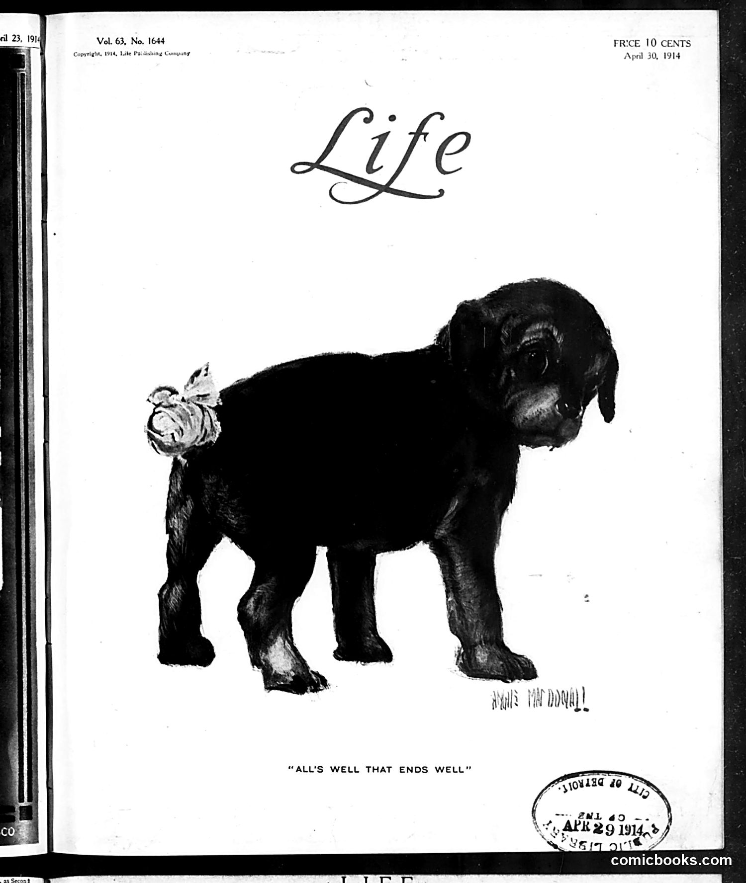 Life — April 30, 1914 — page 1: Life, 1914-04-30