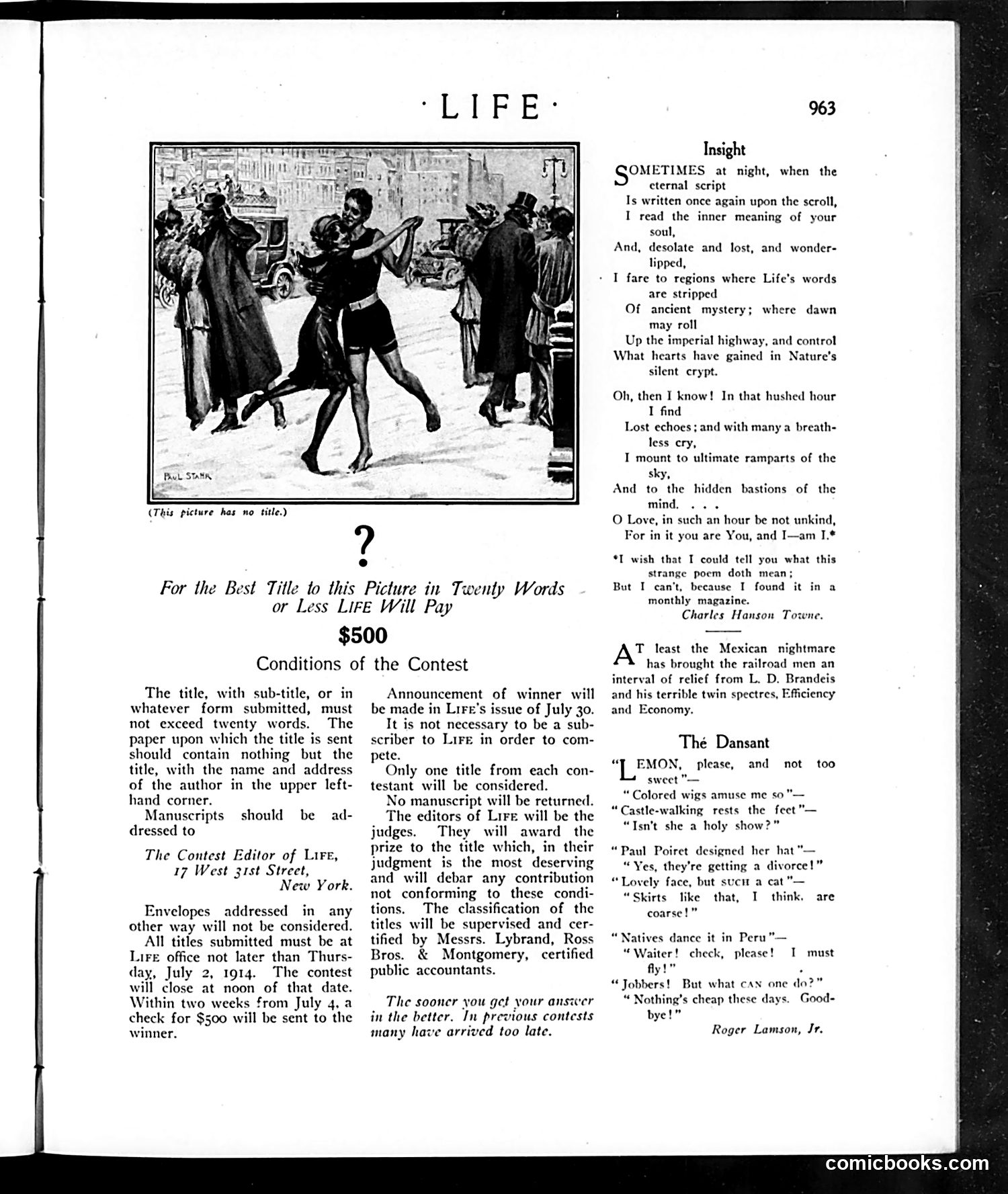 Life — May 28, 1914 — page 11: Life, 1914-05-28