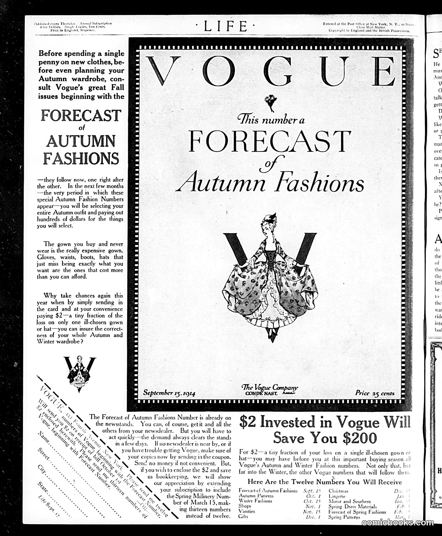 Life — September 17, 1914 — page 2: Life, 1914-09-17