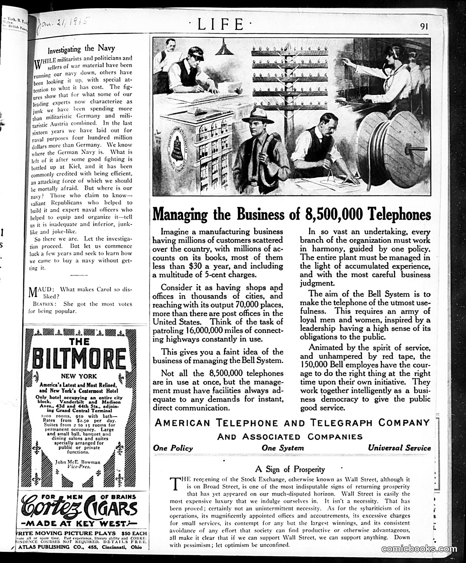 Life — January 21, 1915 — page 3: Life, 1915-01-21