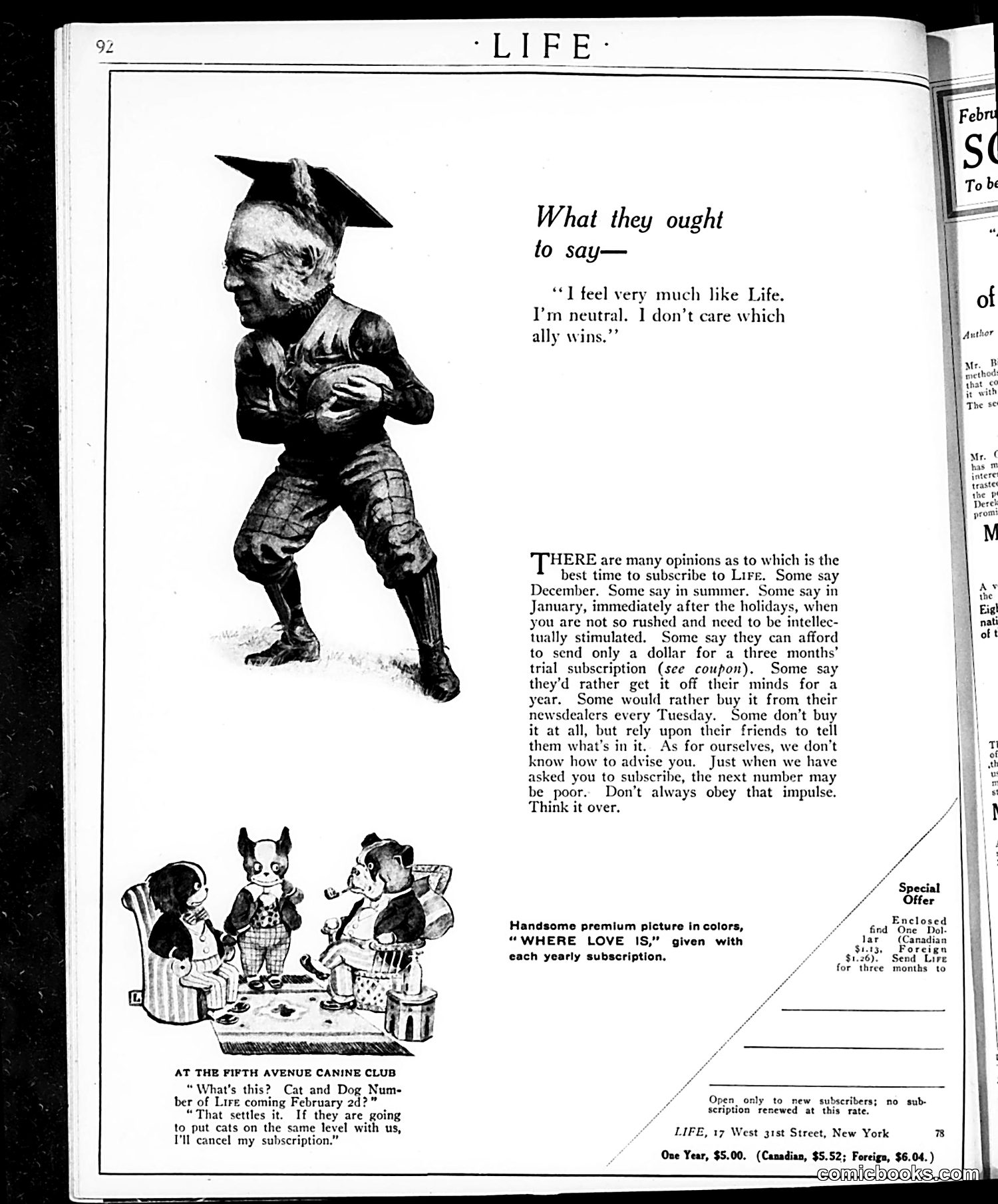 Life — January 21, 1915 — page 4: Life, 1915-01-21