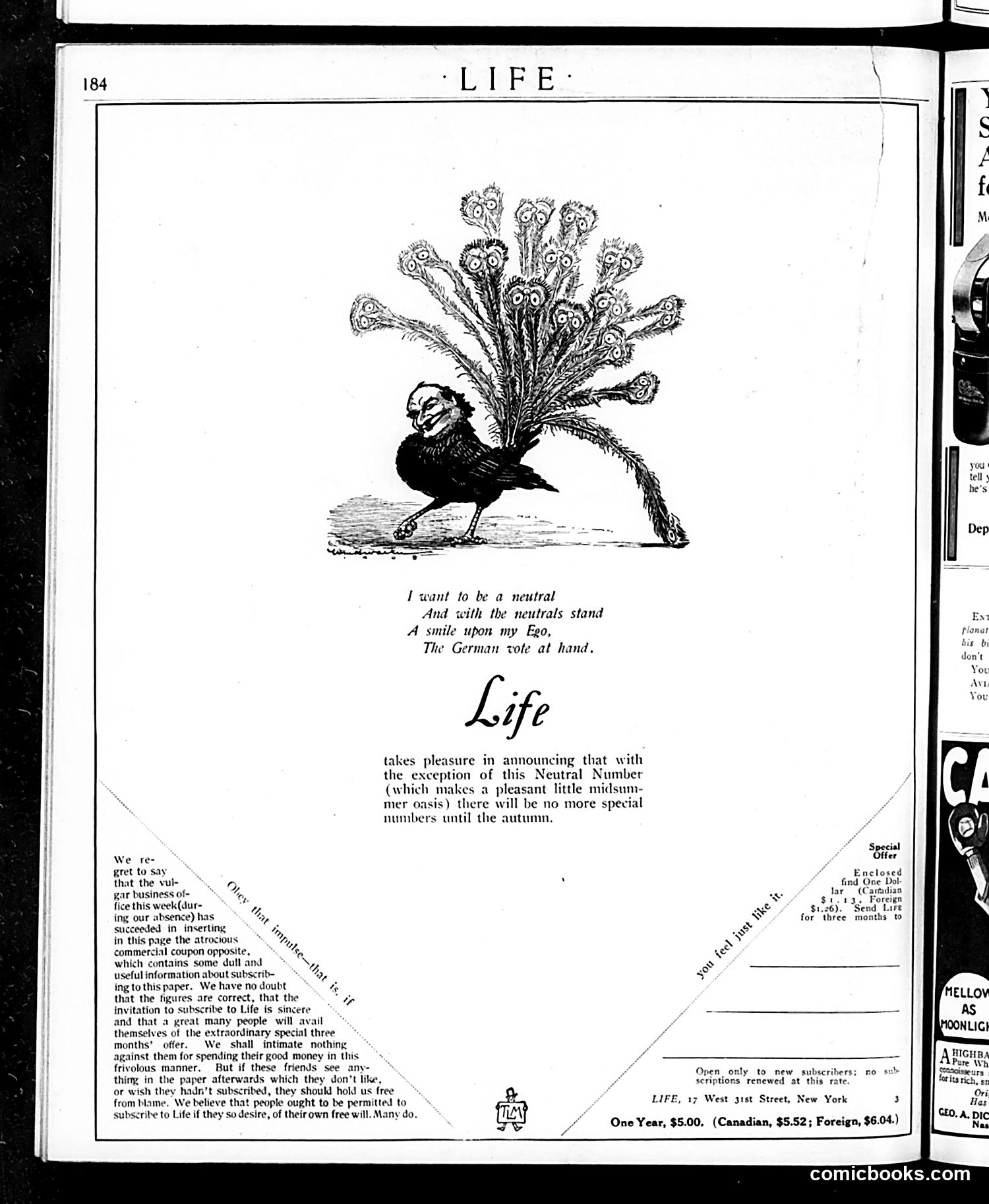 Life — July 29, 1915 — page 4: Life, 1915-07-29