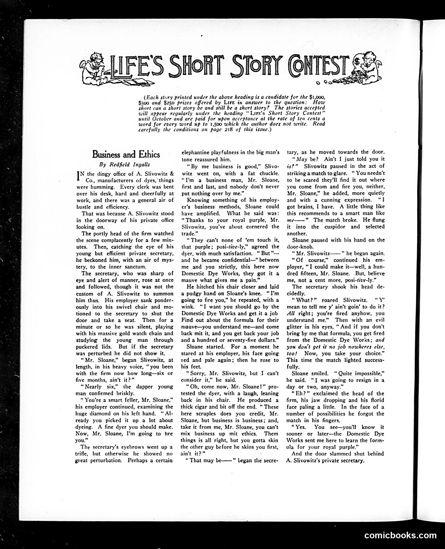 Life — July 29, 1915 — page 12: Life, 1915-07-29
