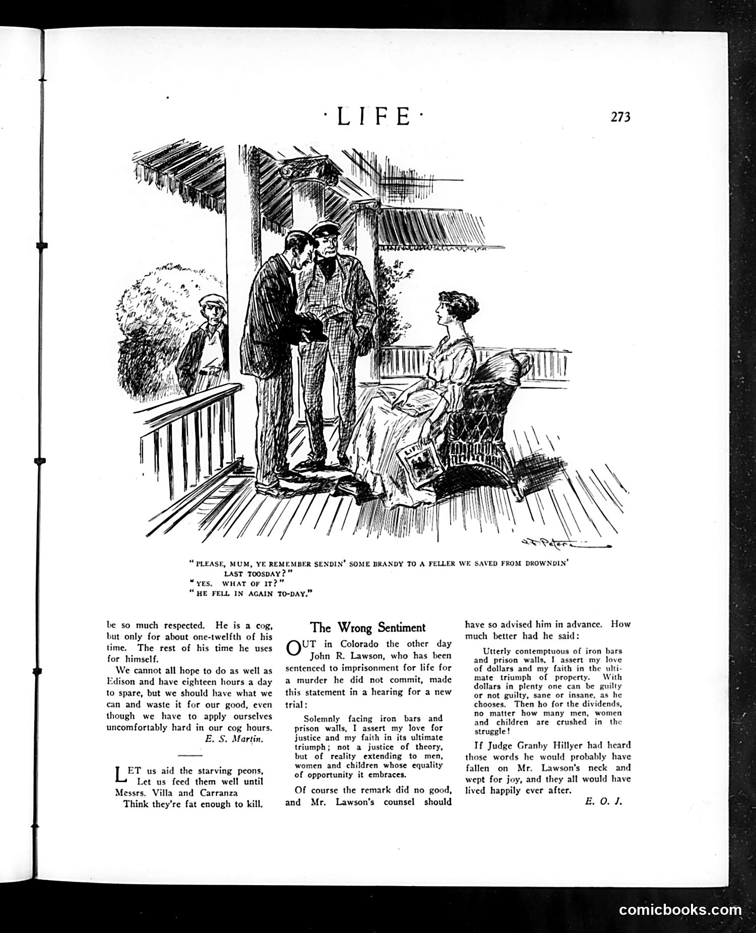 Life — August 12, 1915 — page 9: Life, 1915-08-12
