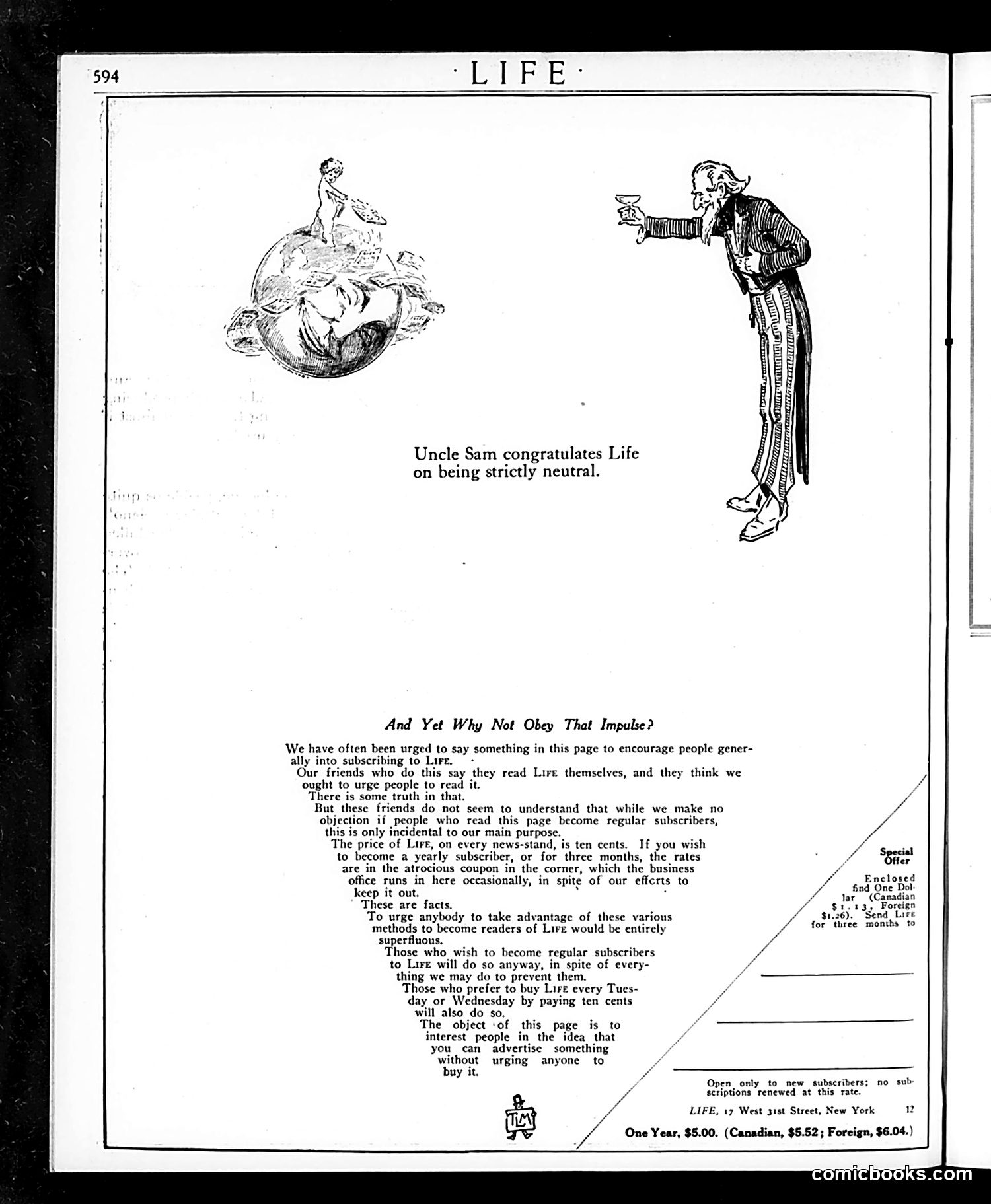 Life — September 30, 1915 — page 6: Life, 1915-09-30