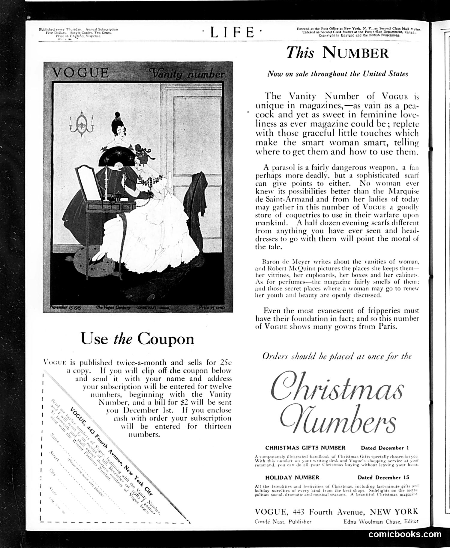 Life — November 18, 1915 — page 2: Life, 1915-11-18