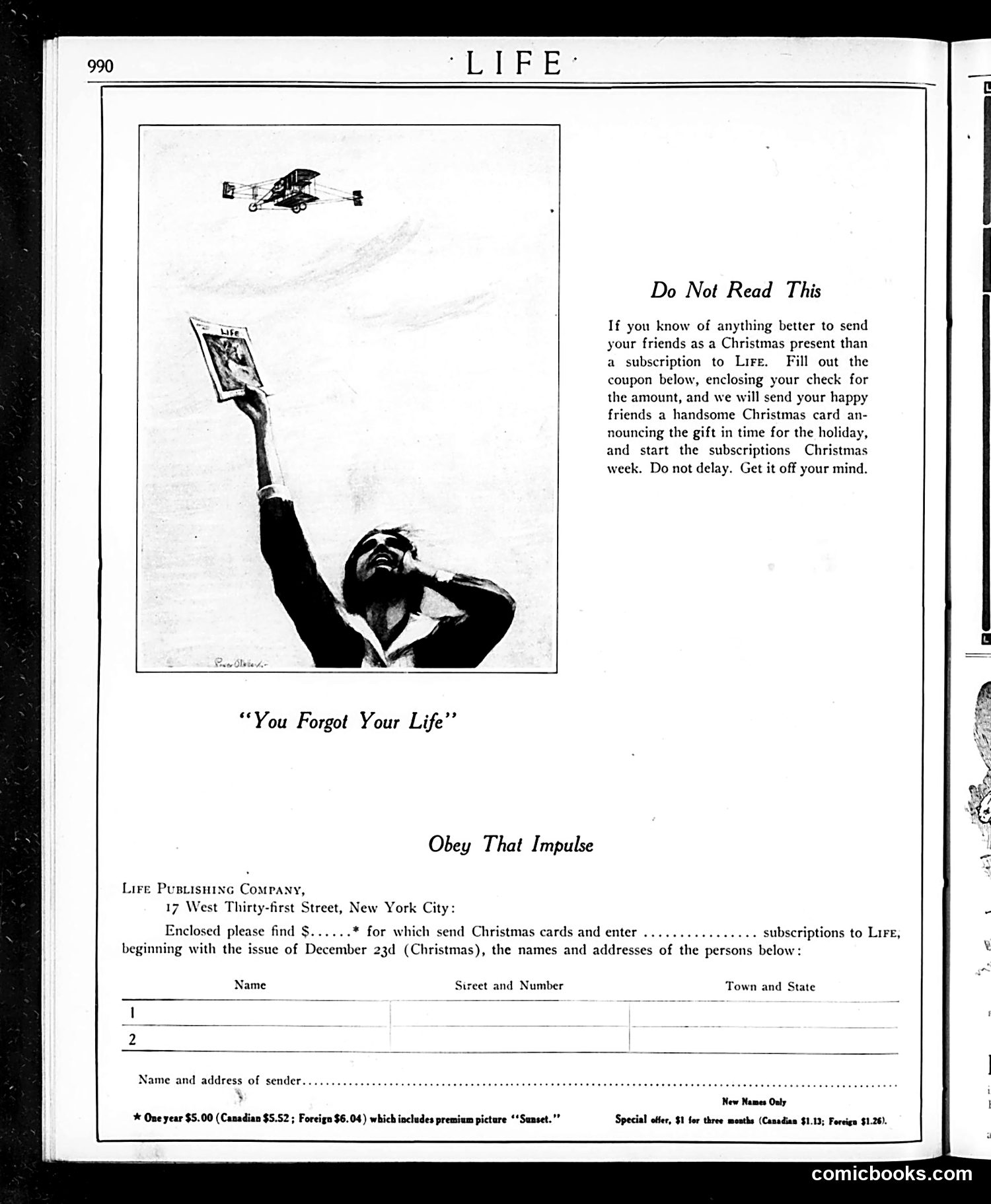 Life — November 25, 1915 — page 6: Life, 1915-11-25