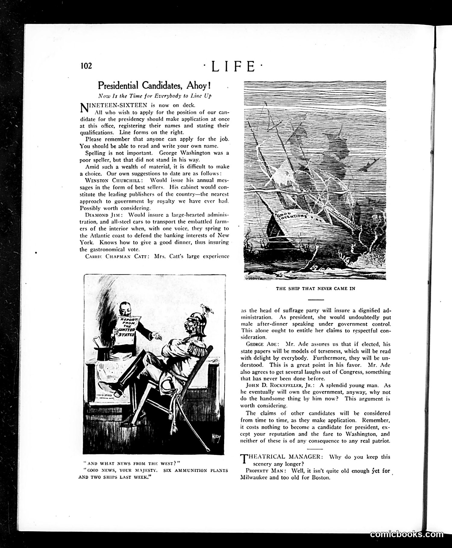 Life — January 20, 1916 — page 10: Life, 1916-01-20