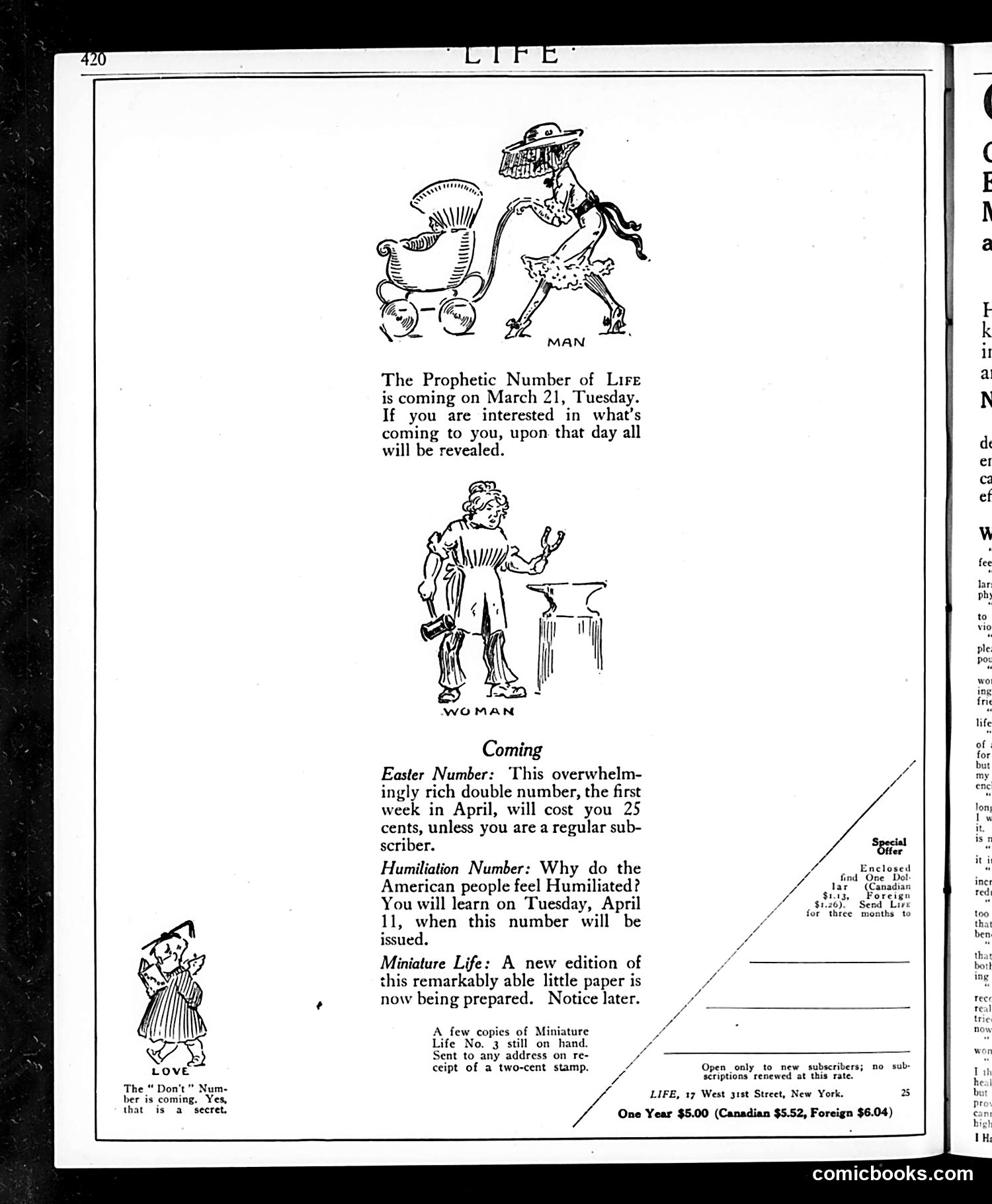 Life — March 9, 1916 — page 4: Life, 1916-03-09