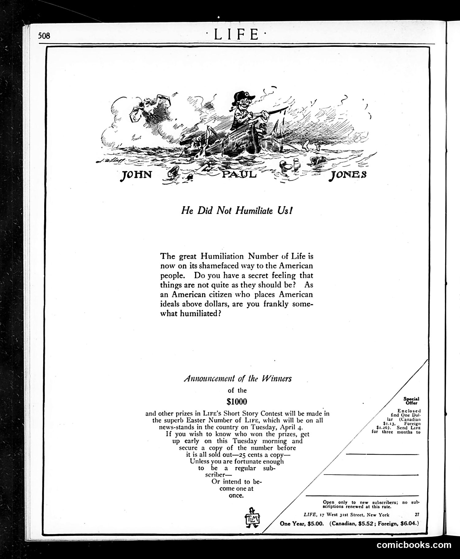 Life — March 23, 1916 — page 4: Life, 1916-03-23