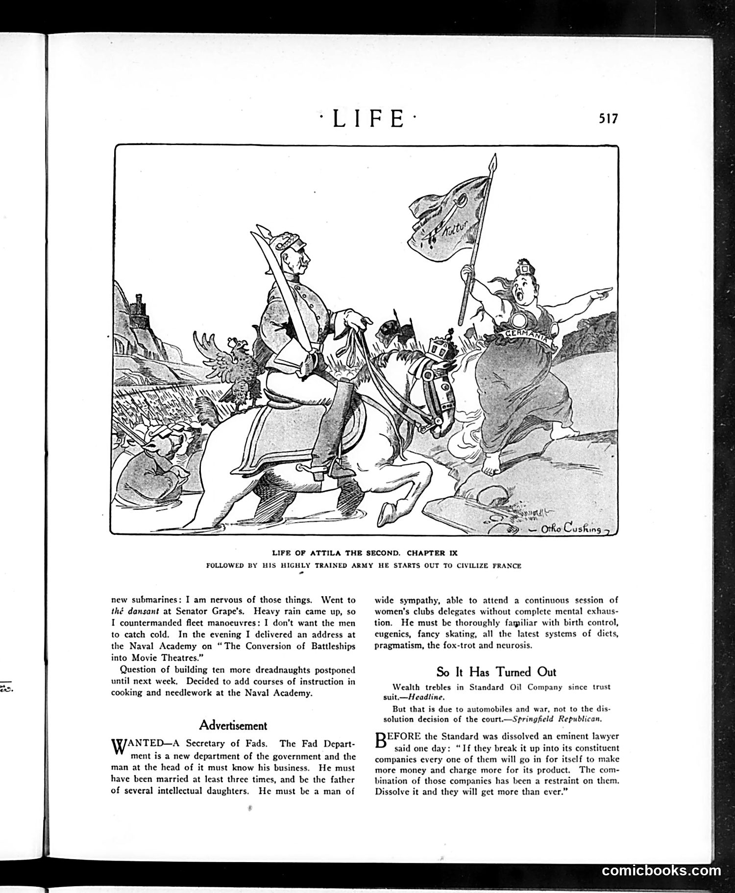 Life — March 23, 1916 — page 13: Life, 1916-03-23
