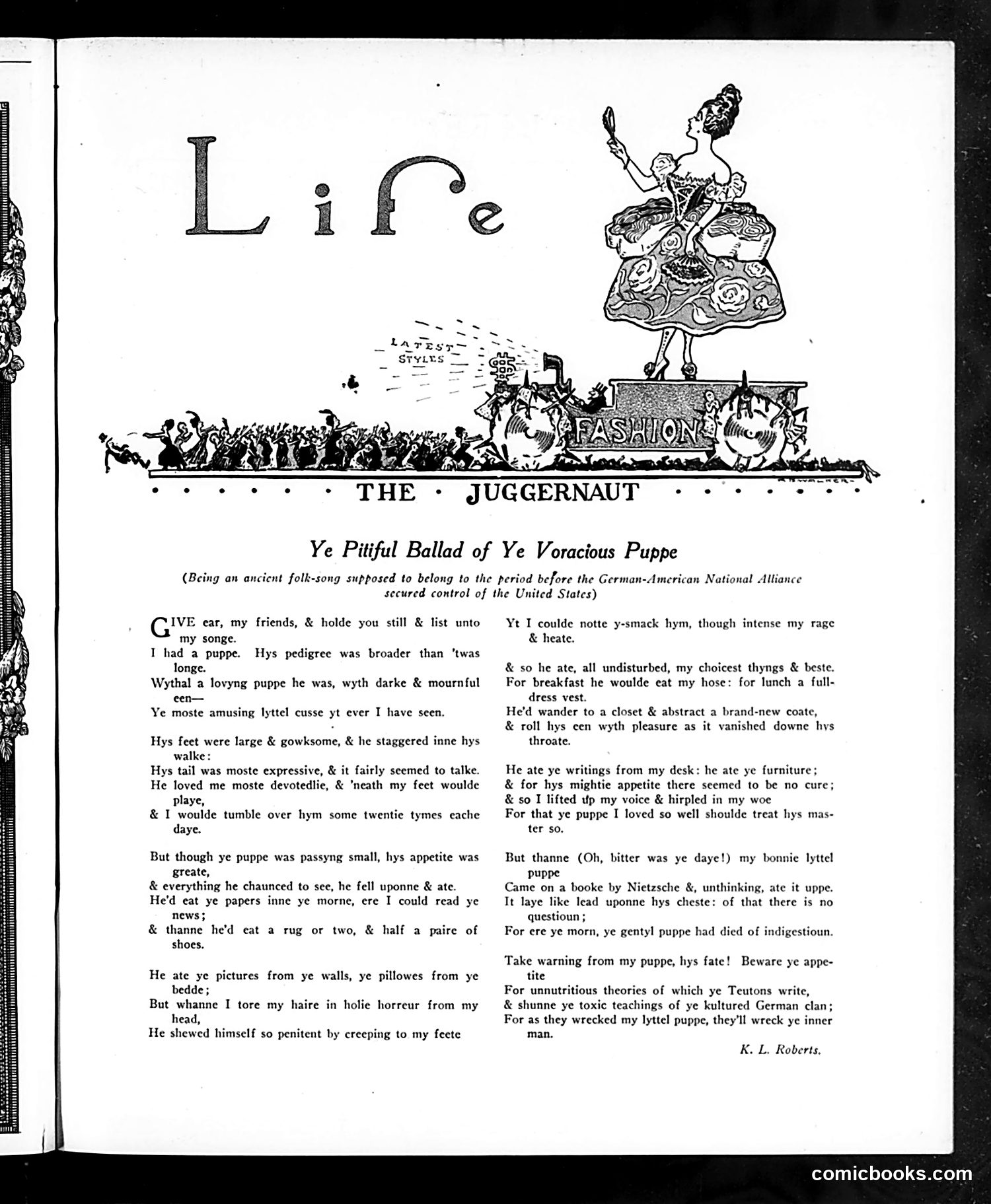 Life — March 30, 1916 — page 7: Life, 1916-03-30