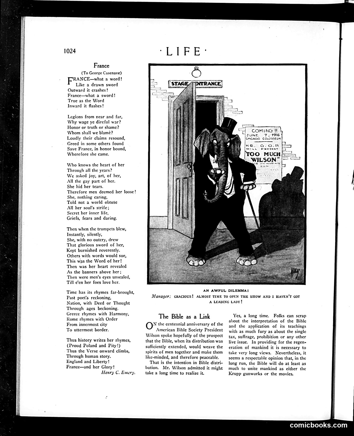 Life — June 1, 1916 — page 12: Life, 1916-06-01
