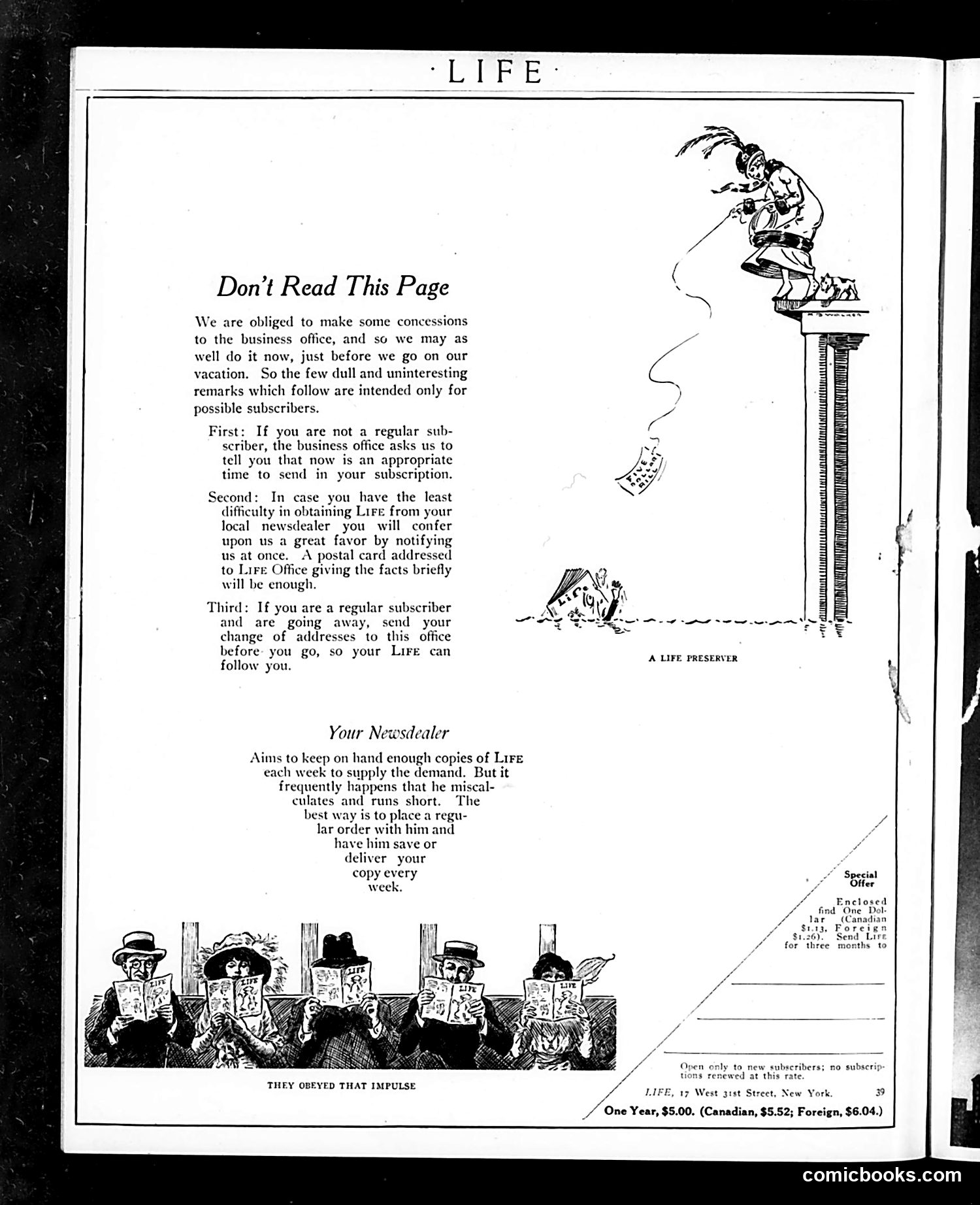Life — June 22, 1916 — page 6: Life, 1916-06-22