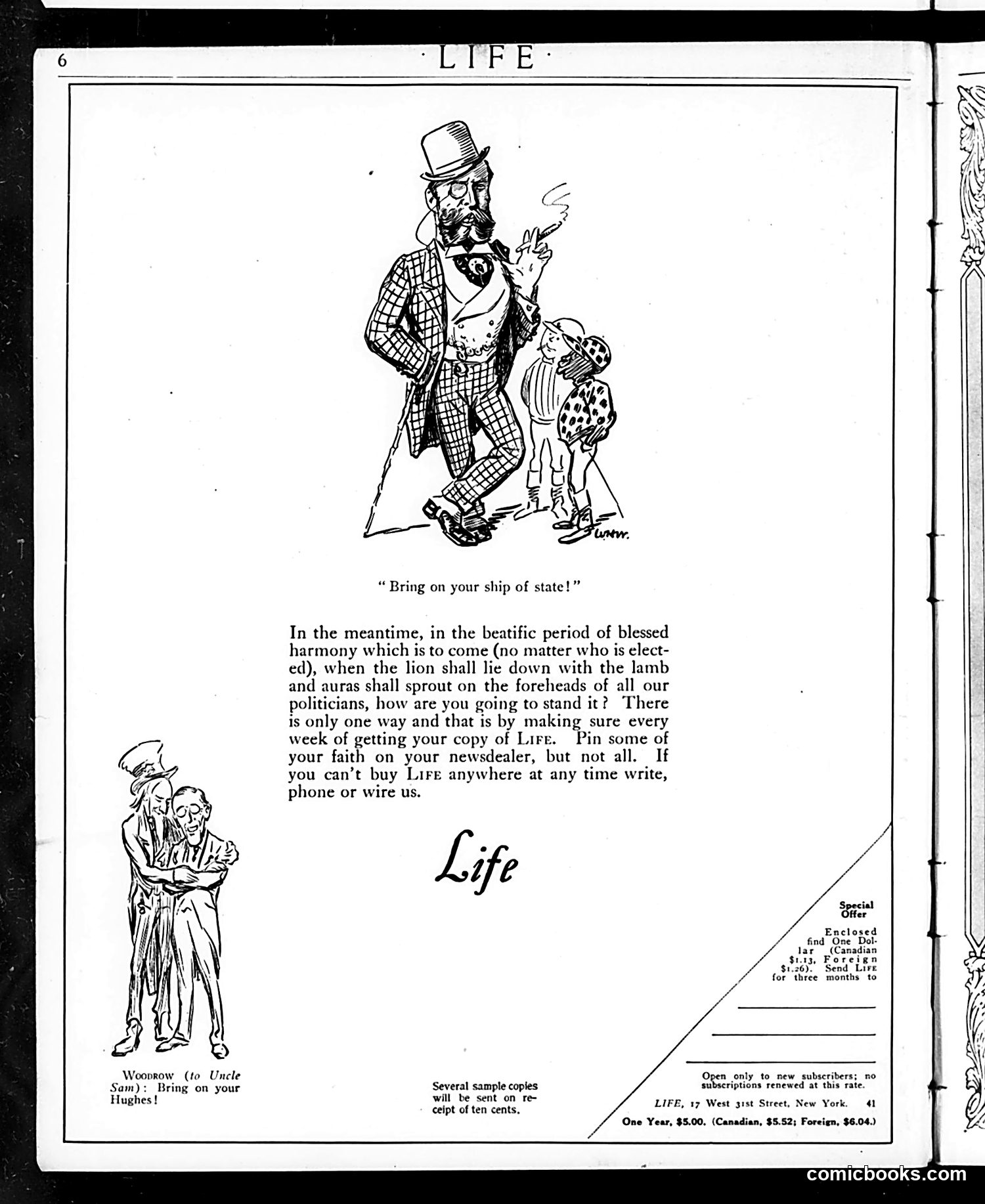 Life — July 6, 1916 — page 6: Life, 1916-07-06