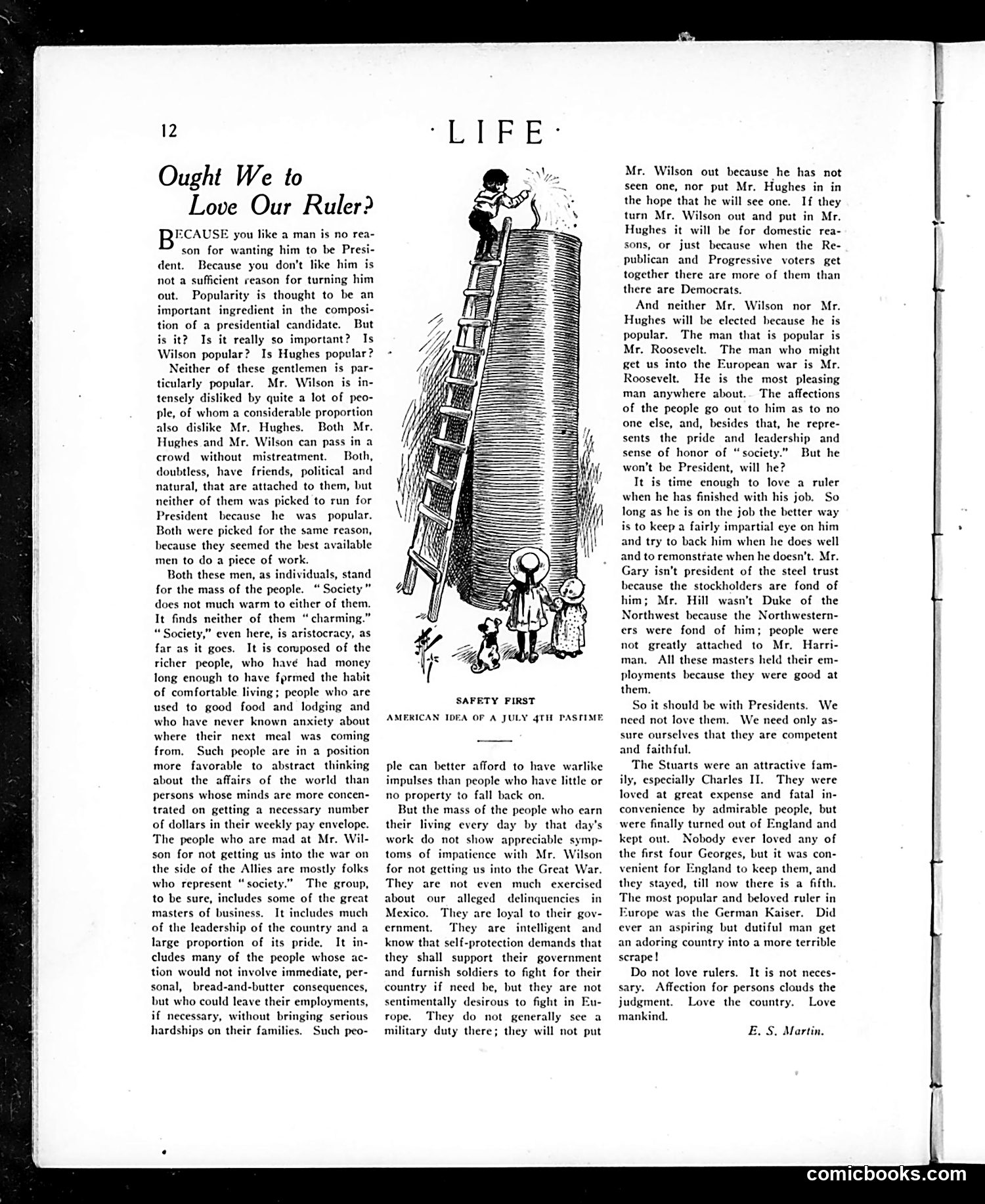 Life — July 6, 1916 — page 12: Life, 1916-07-06