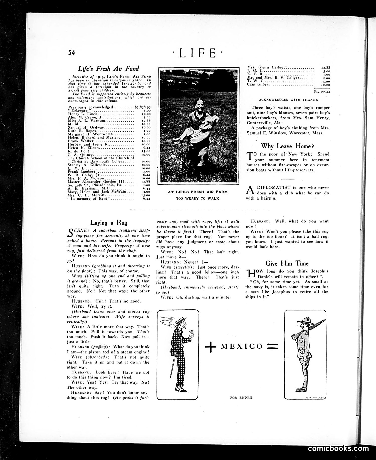 Life — July 13, 1916 — page 8: Life, 1916-07-13