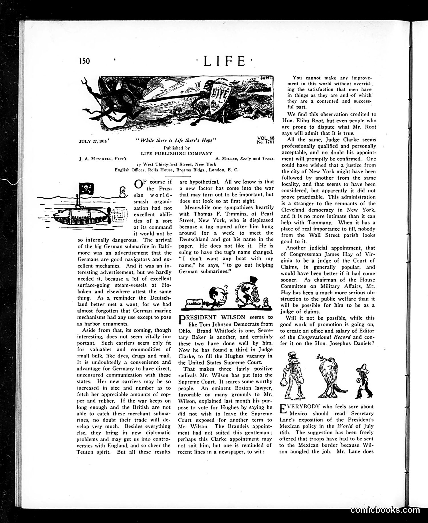 Life — July 27, 1916 — page 12: Life, 1916-07-27
