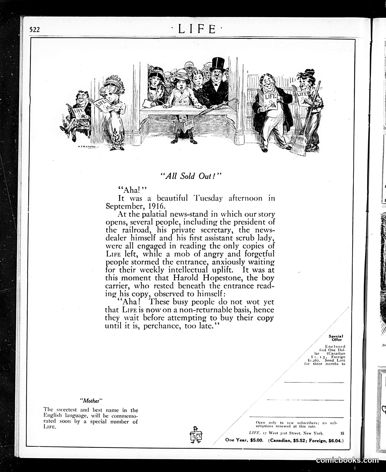 Life — September 28, 1916 — page 6: Life, 1916-09-28