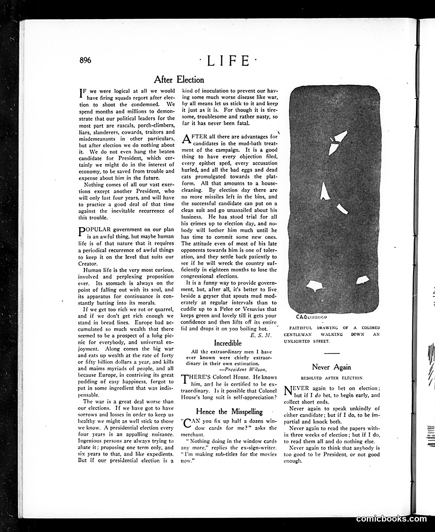 Life — November 23, 1916 — page 12: Life, 1916-11-23