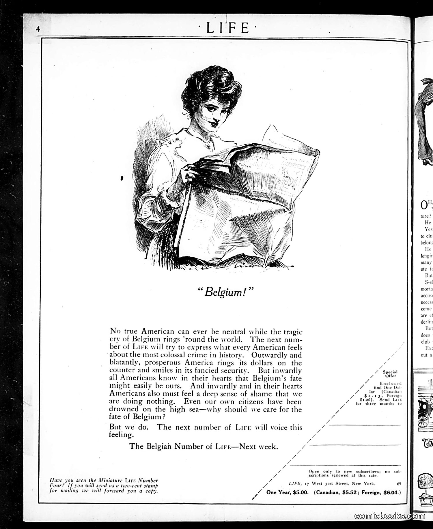 Life — January 4, 1917 — page 4: Life, 1917-01-04