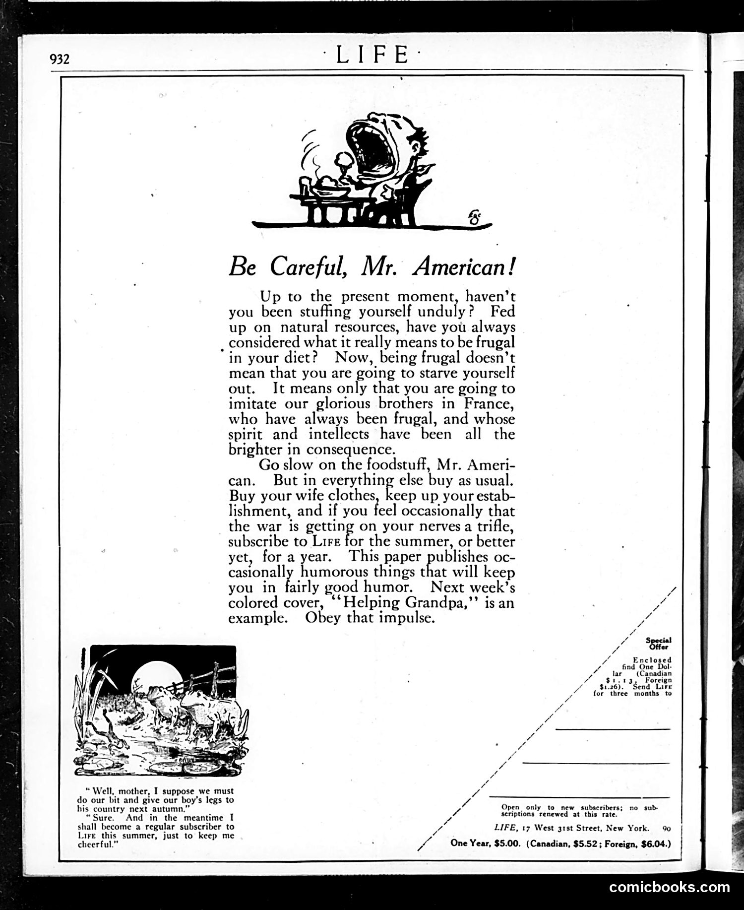 Life — May 31, 1917 — page 4: Life, 1917-05-31
