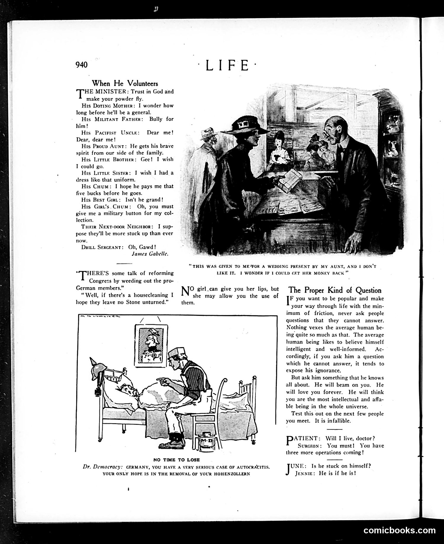 Life — May 31, 1917 — page 12: Life, 1917-05-31