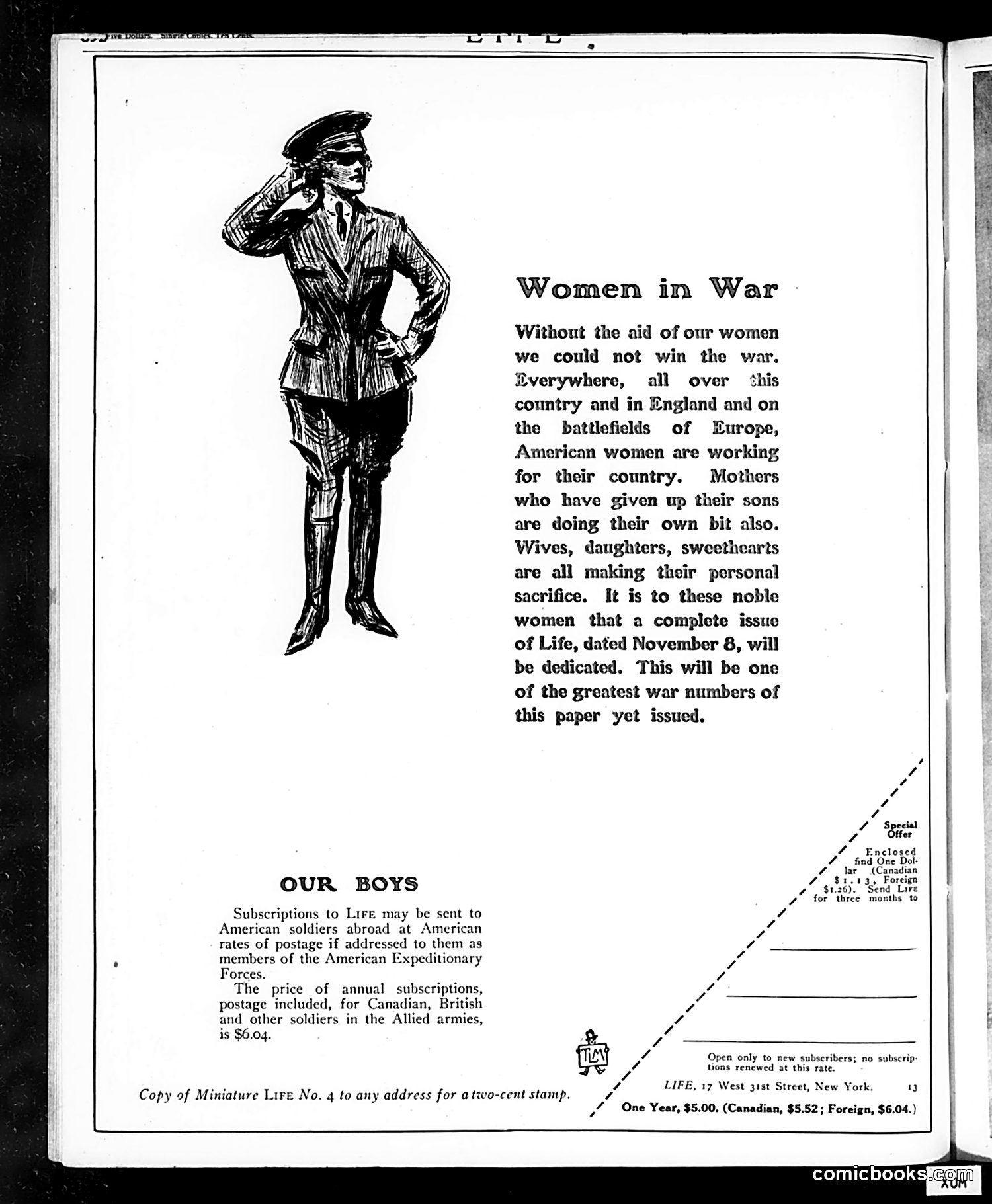 Life — October 25, 1917 — page 4: Life, 1917-10-25